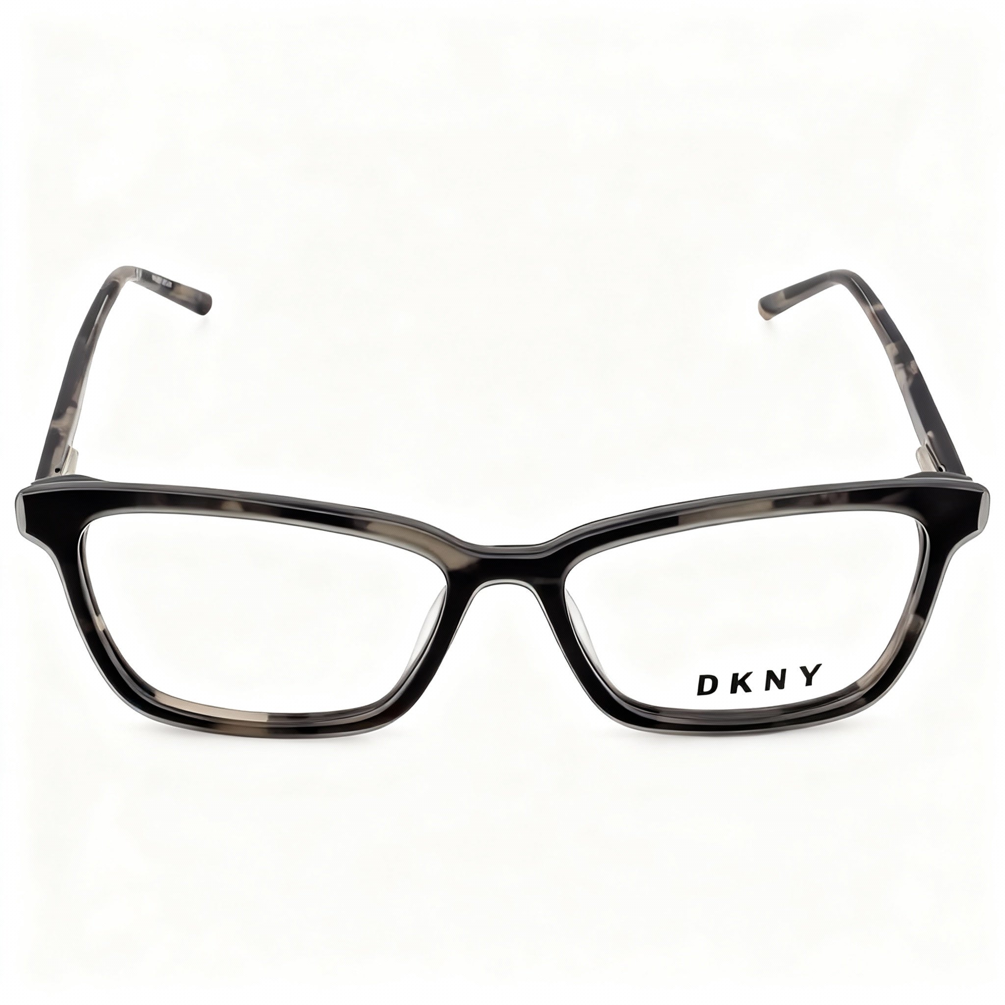 DKNY DK5024 Men's Metal Smoke Tortoise Rectangle Full Rim Eyeglass Frame, Lens 53mm, Bridge 15mm, Temple 135mm