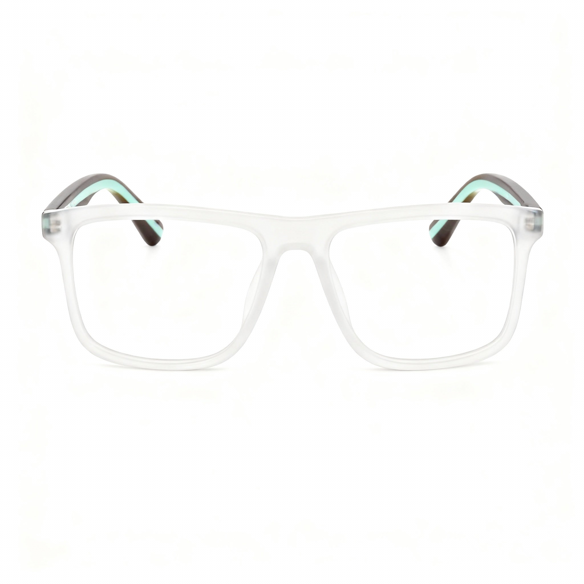 POLICE Modern Unisex Eyeglasses Sandblasted Crystal Matt Frame Clear Lens 50mm