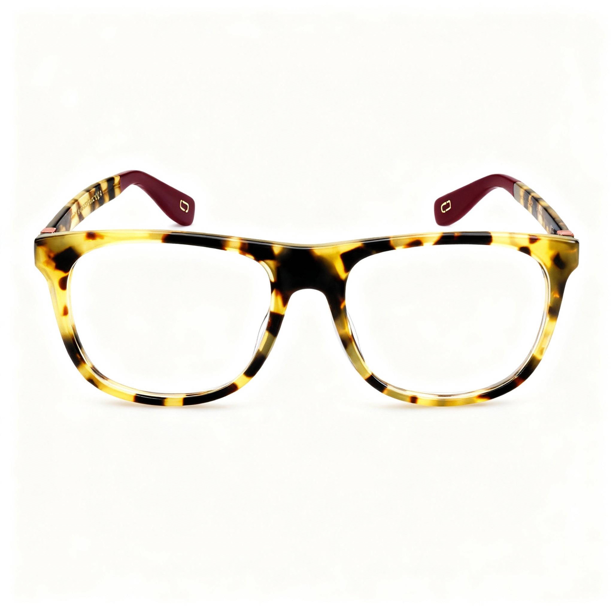 Marc Jacobs Marc 353 Unisex Eyeglasses, featuring Yellow Havana Frame Color & Demo Lenses, Size 54-17-145