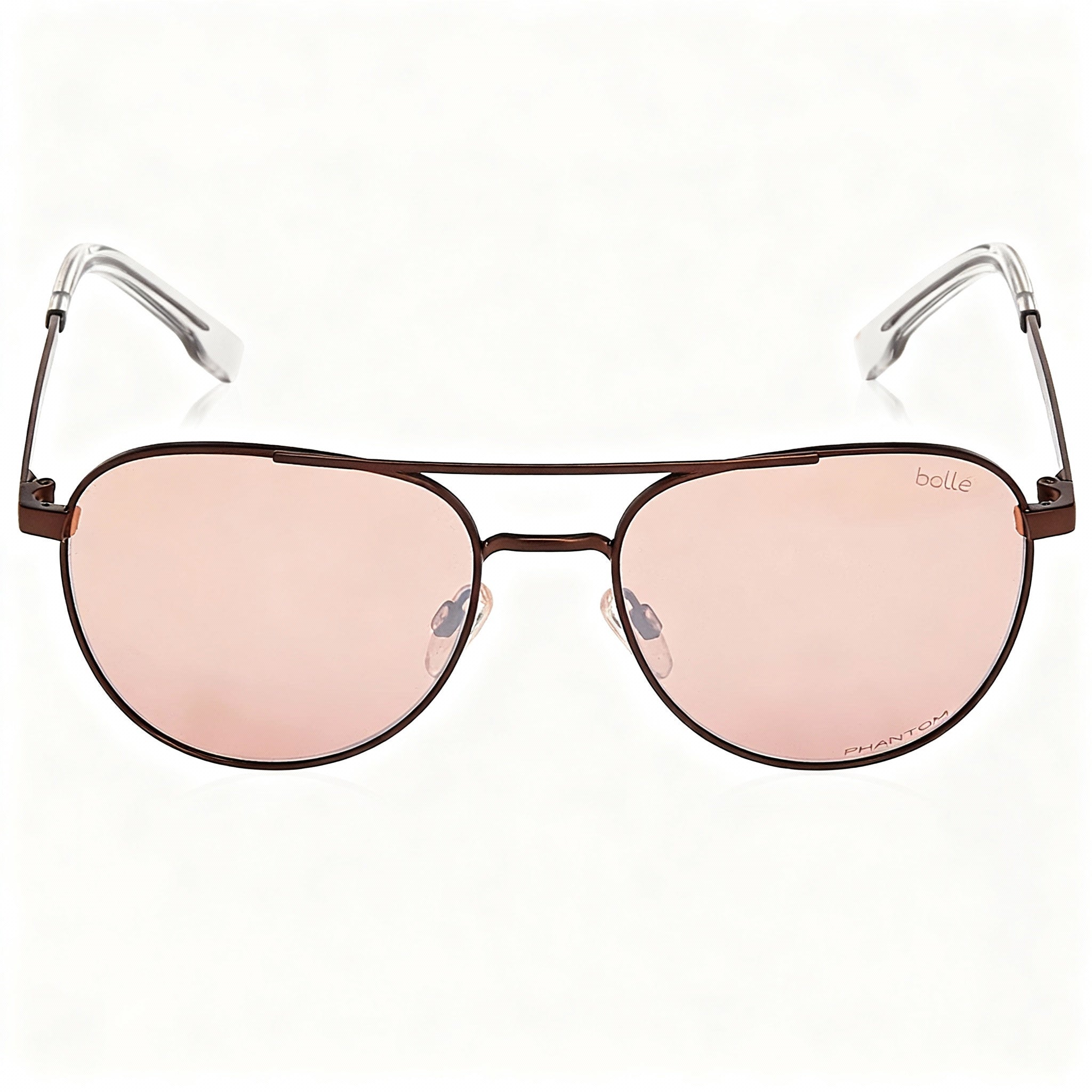 Bollé Classic Unisex Earth Matte Plastic Sunglasses, Non-Polarized Brown Lenses, 100% UV Protection (54-20-135)