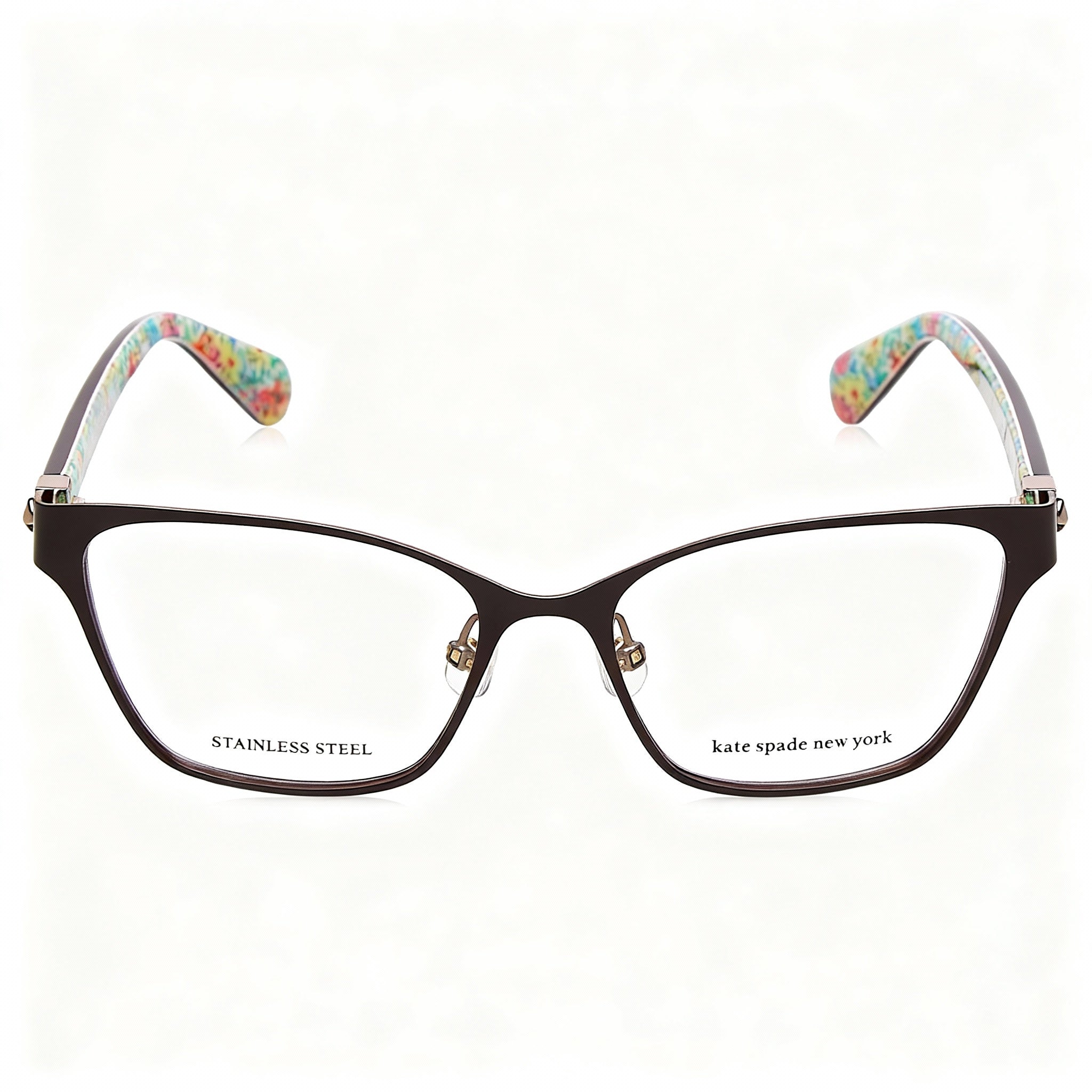 Kate Spade New York Modern Women's Brown Stainless Steel Frame Non Polarized 52mm Lens Width Sunglasses