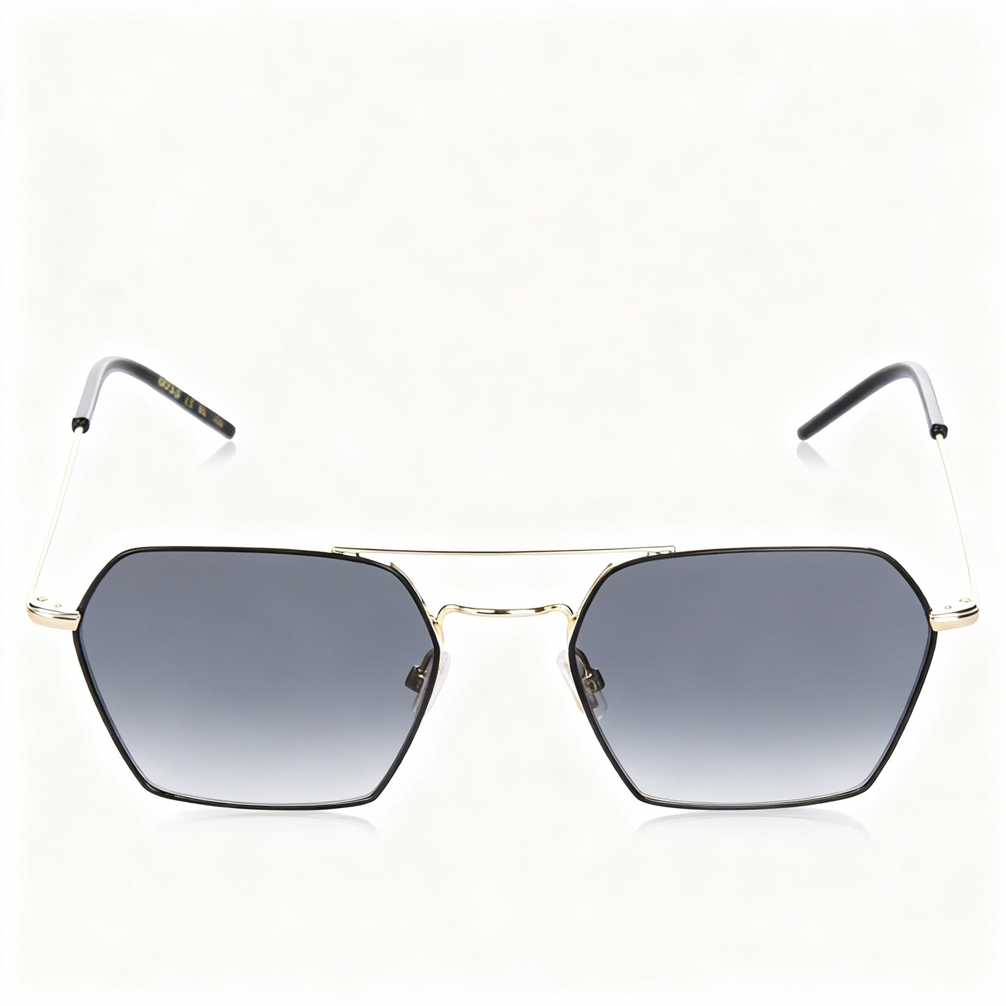 Hugo Boss Casual Women's Gold Black Stainless Steel Frame UV Protected Non-Polarized Sunglasses 54-18-140mm