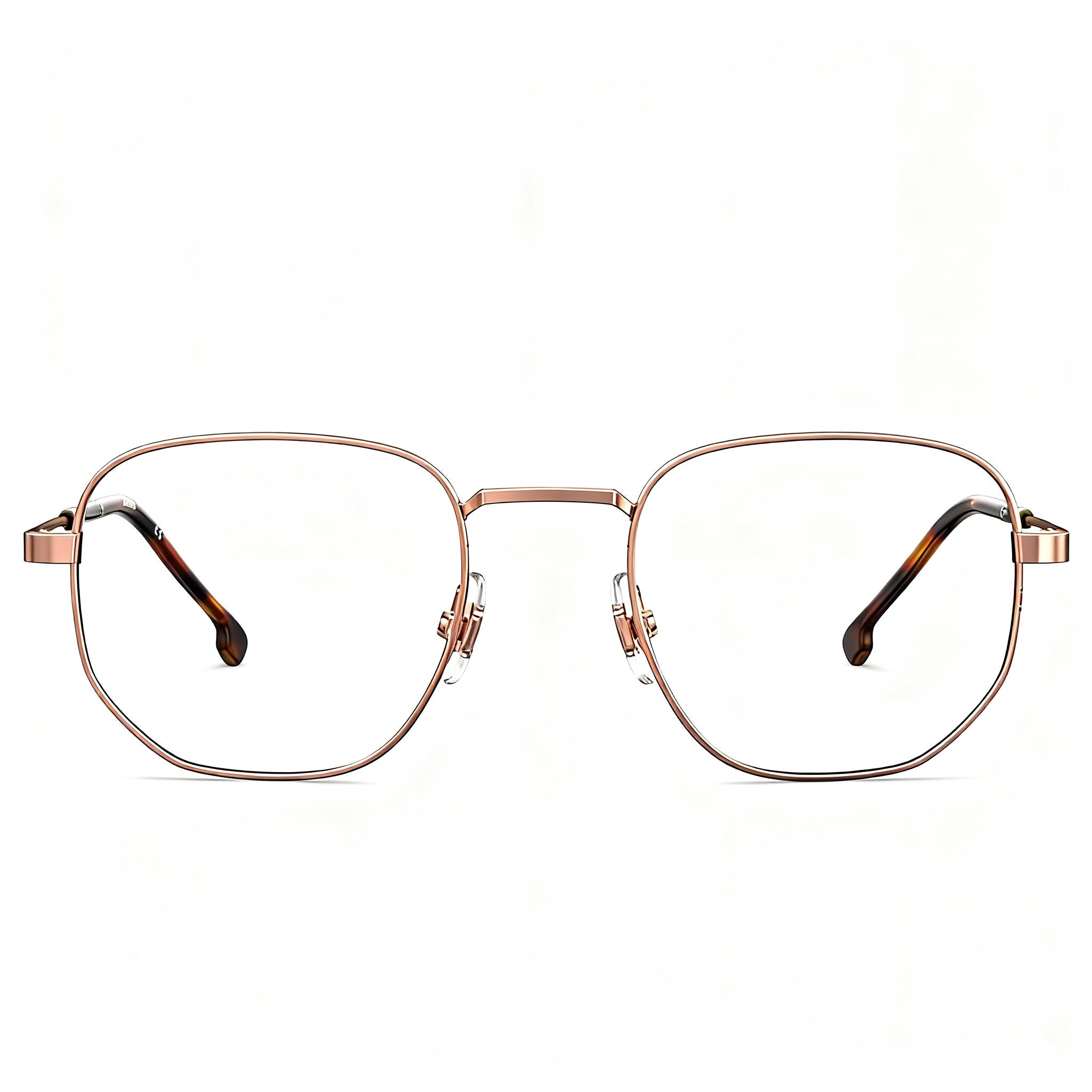 Carrera Modern Unisex Gold Copper Alloy Steel Frame Polycarbonate Lens Non-Polarized Sunglasses 47mm