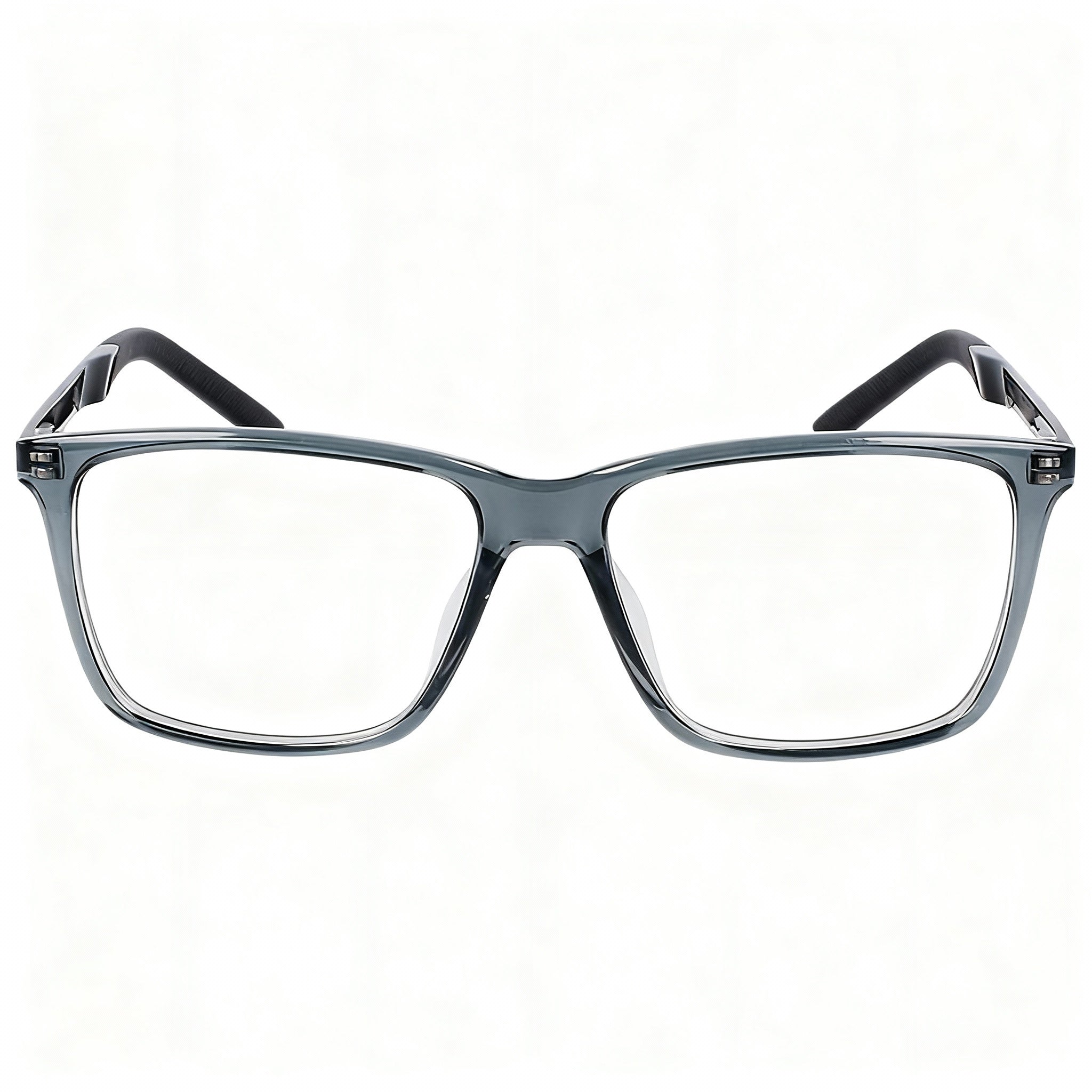 Nike 7258 Unisex Plastic Rectangle Prescription Eyeglasses Matte Black Frame 54-15-145