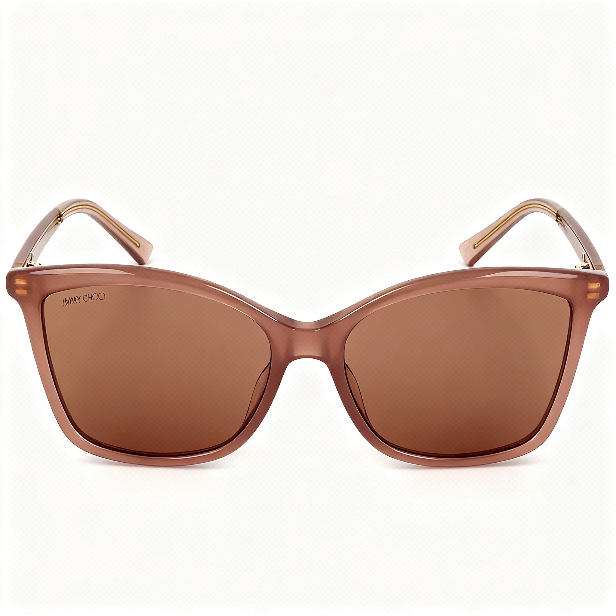JIMMY CHOO Classic Cat Eye Women's Glitter Acetate Dusty Duchess Nude Non-Polarized UV Sunglasses 56mm
