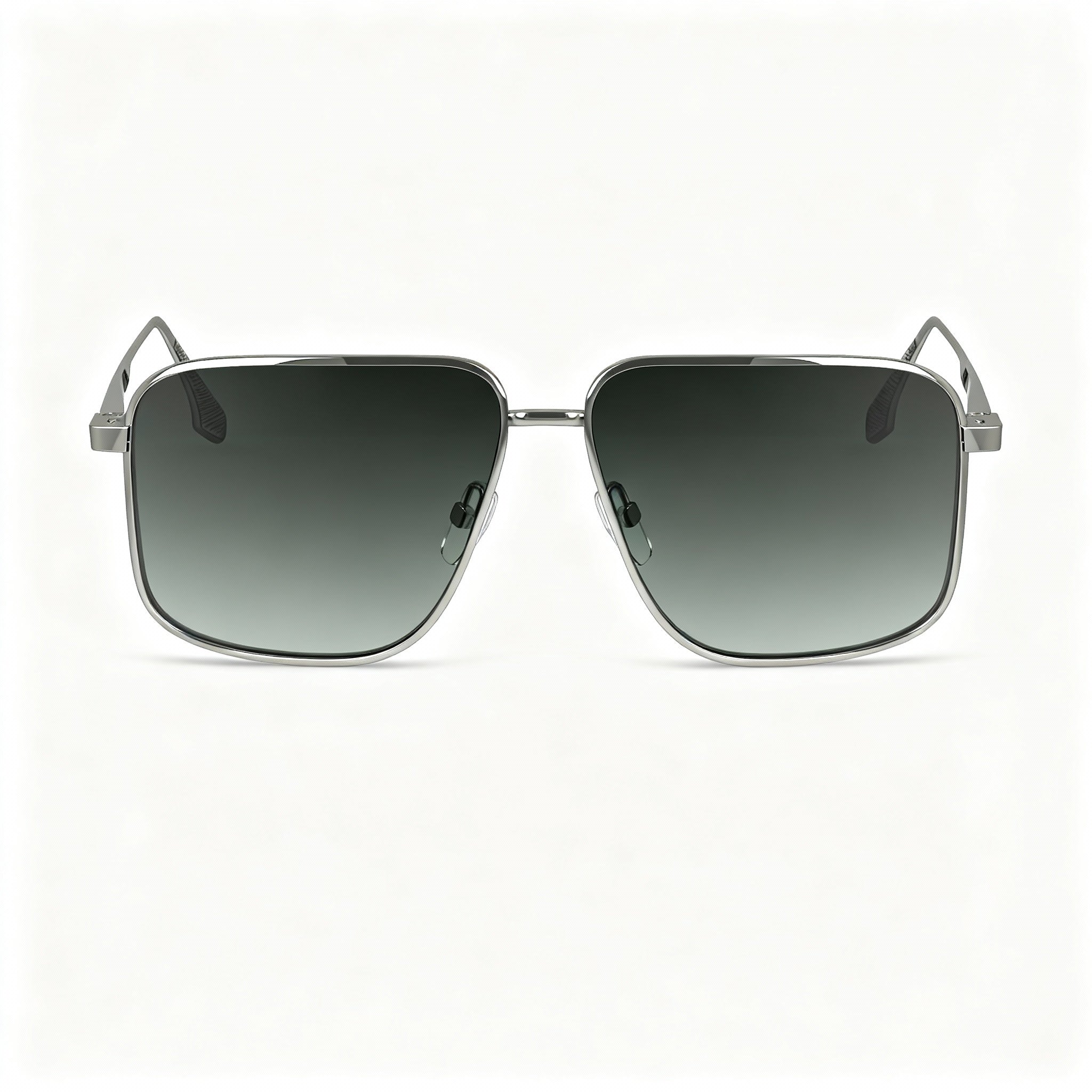 Victoria Beckham Women's Modern VB243S Metal Sunglasses Silver Green Gradient Non-Polarized 57mm