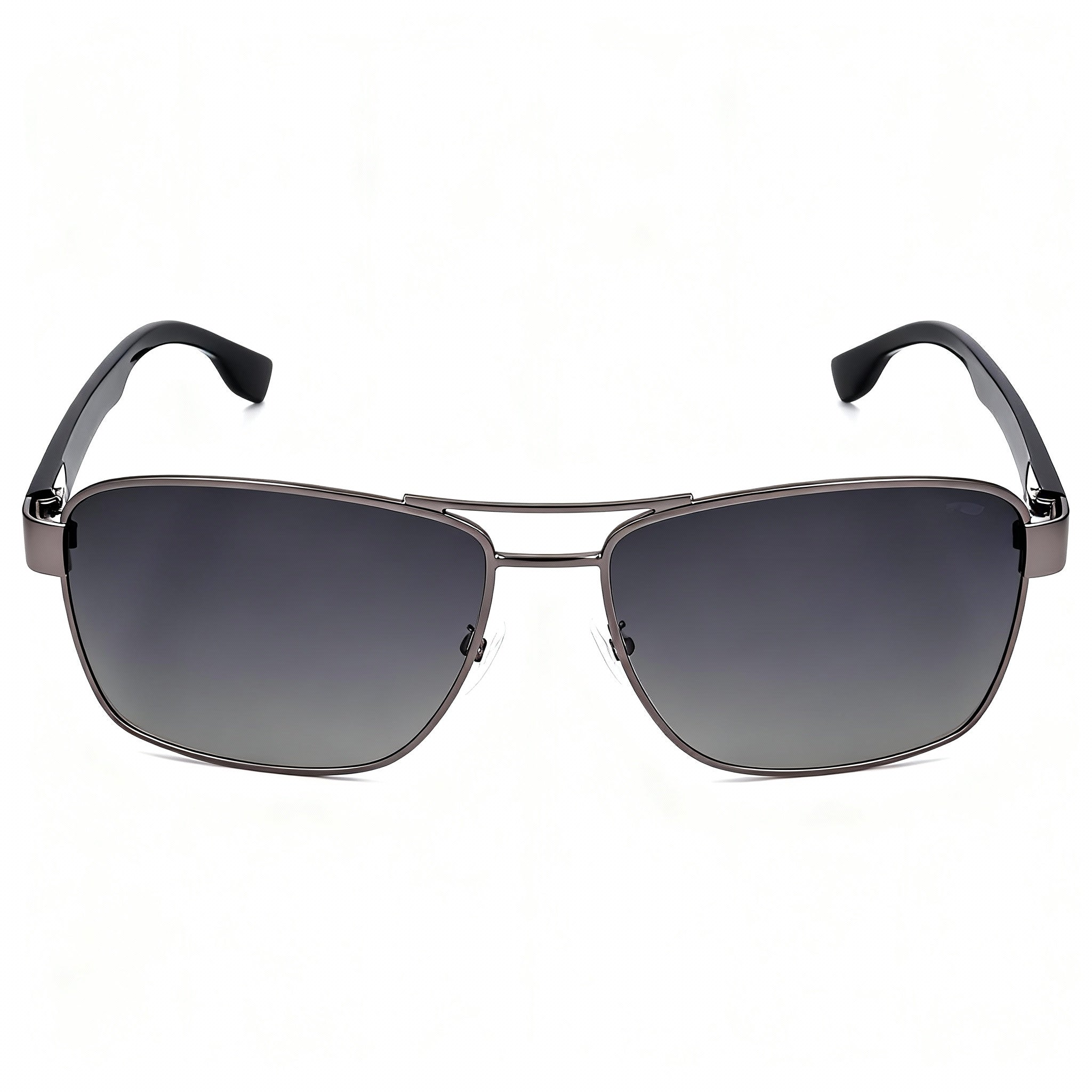 BOSS R8060wj Men's Dark Grey Black Plastic Frame Non-Polarized Black Lens Sunglasses 60-15-140mm