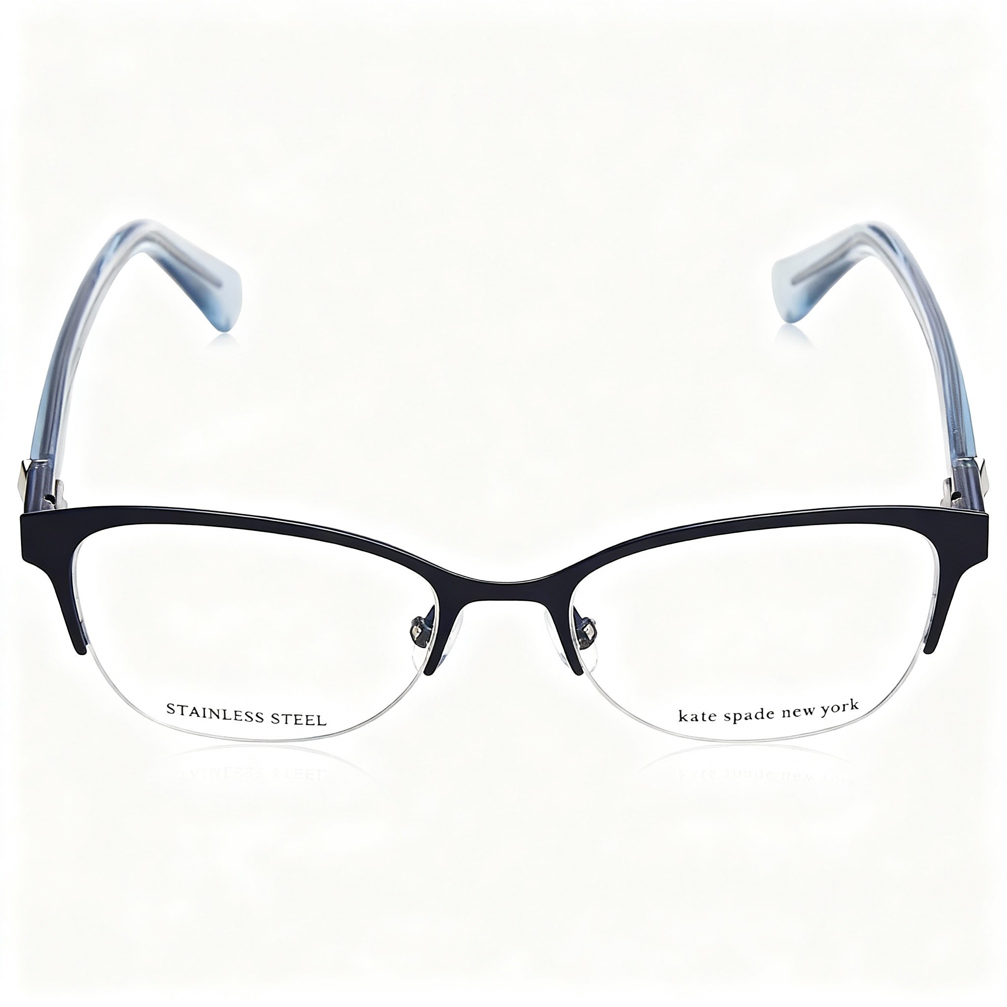 kate spade new york Ferrara Women's Stainless Steel Blue Non-Polarized Lens Sunglasses 51mm