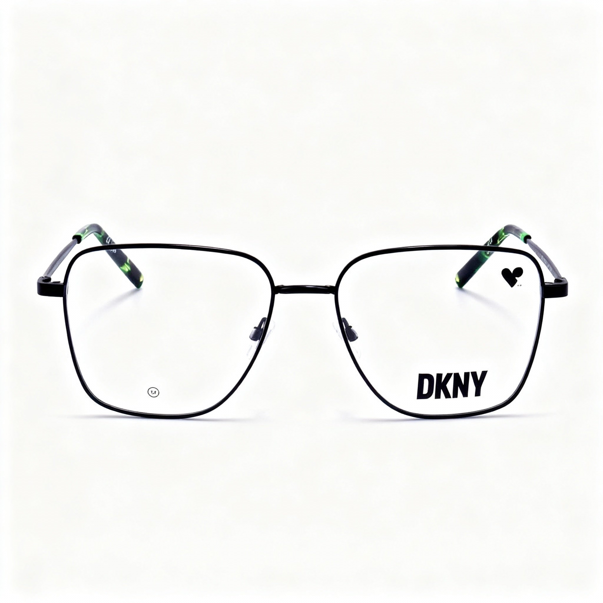 DKNY Modern Unisex Eyeglasses, Matte Black Propionate Frame, Non-Polarized Polycarbonate Lenses, 54mm