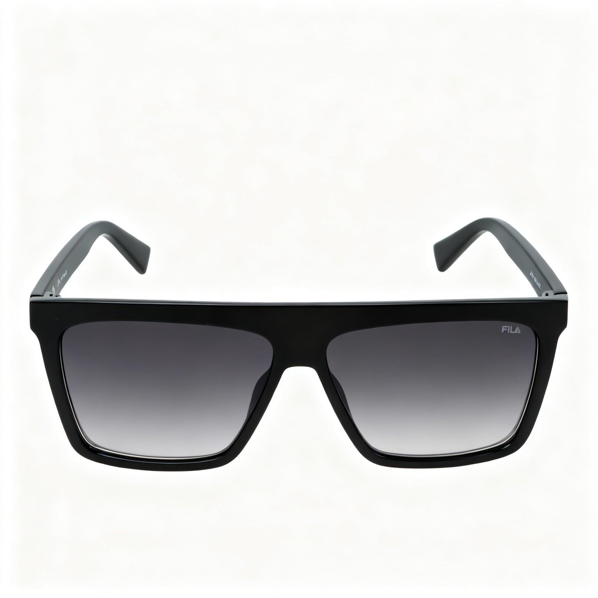 Fila SFI834 Men's Injected Shiny Black Smoke Gradient Non-Polarized Sunglasses 60mm
