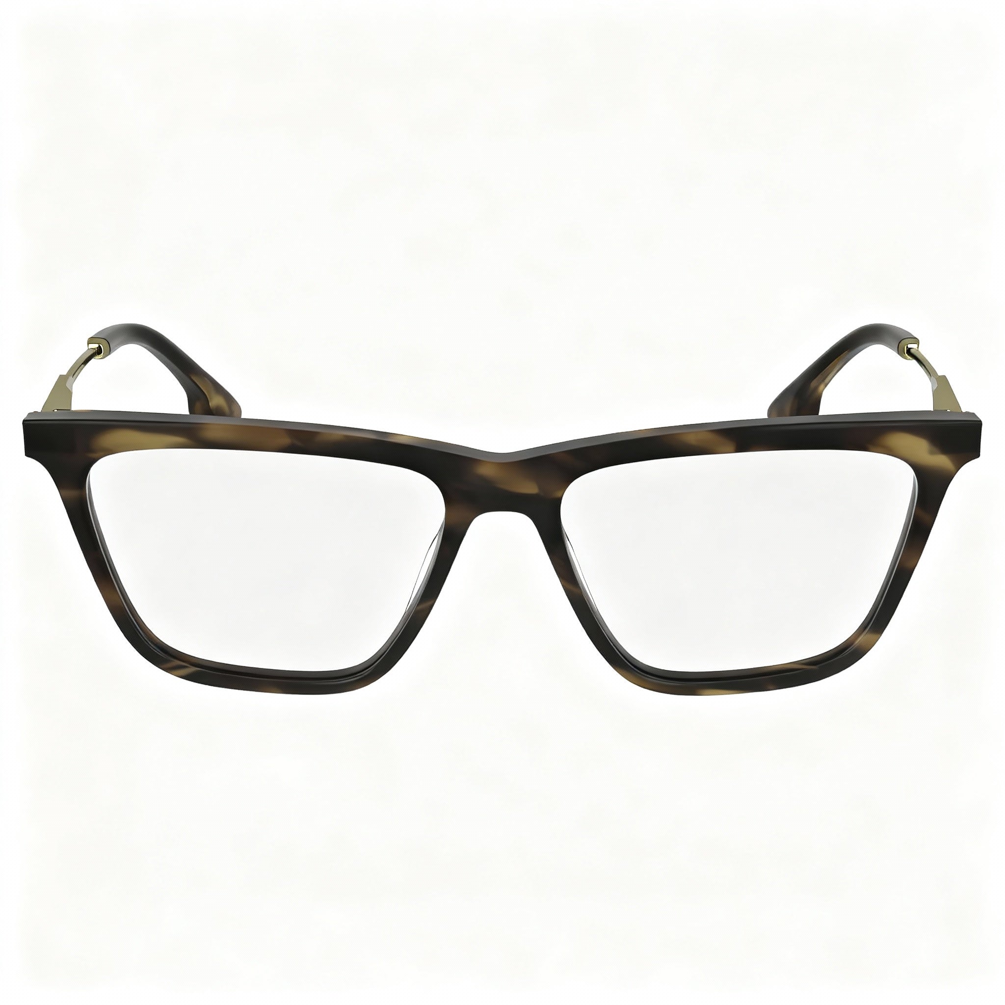 Victoria Beckham Modern VB2663 Women’s Acetate Frame Non-polarised Eyewear, Striped Khaki Havana, 54mm