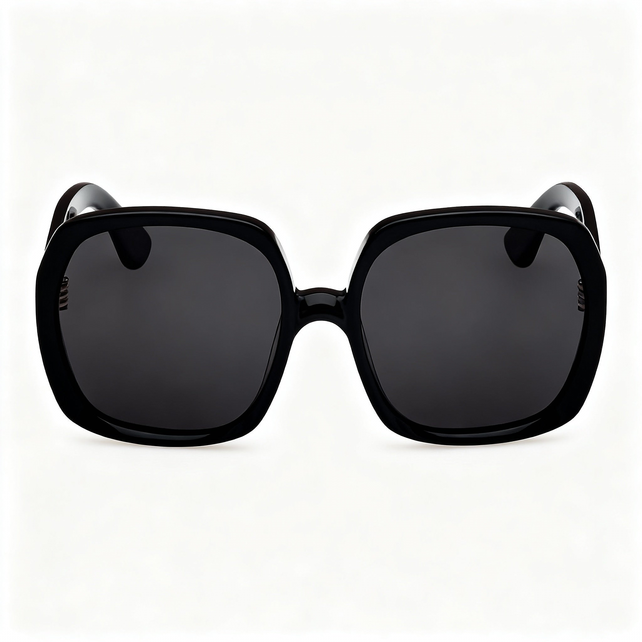Tom Ford FT1221 Classic Unisex Full Rim Square Polarized Shiny Black Plastic Sunglasses with Smoke Lenses 60-19-135mm
