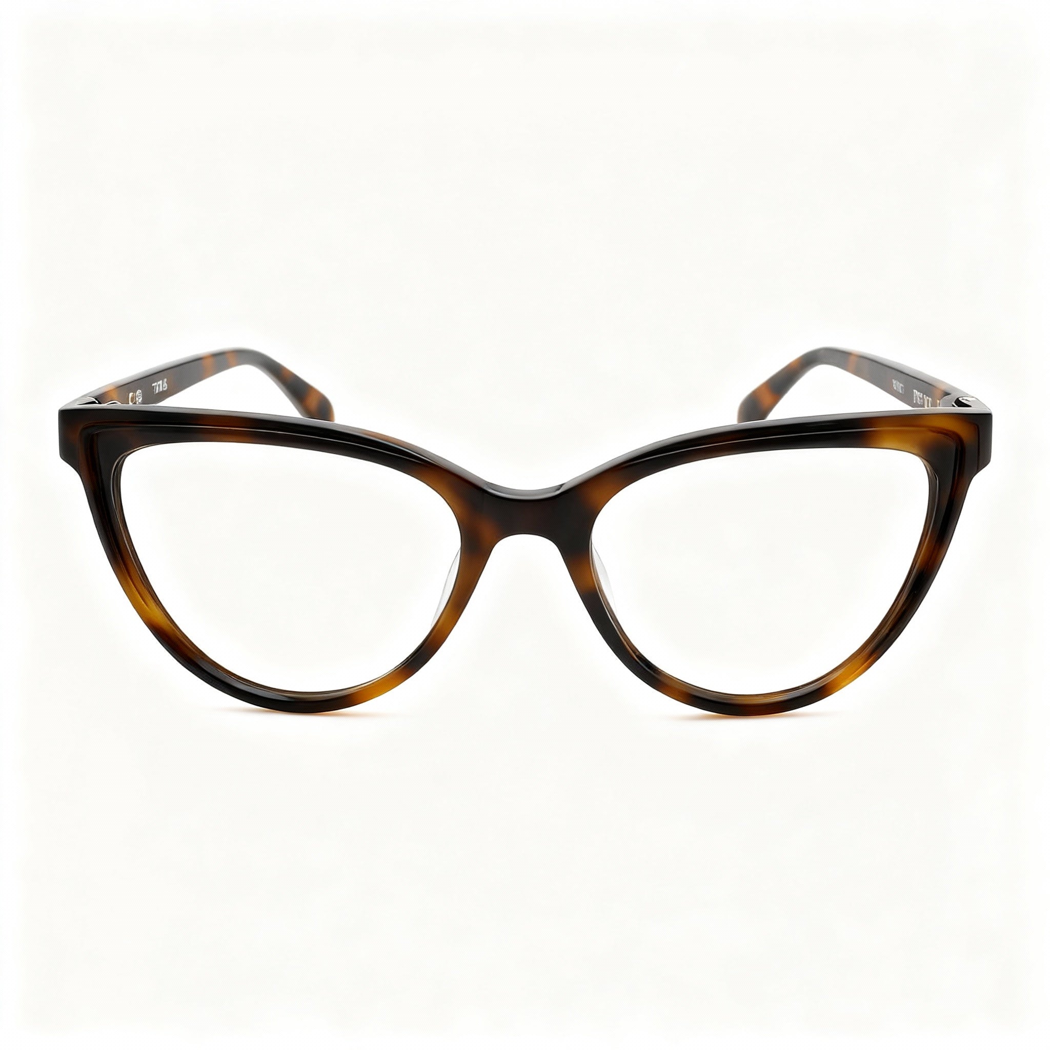 TOUS Women's Casual Acetate Frame Prescription Eyeglasses in Shiny Full Cream, 53mm Lens