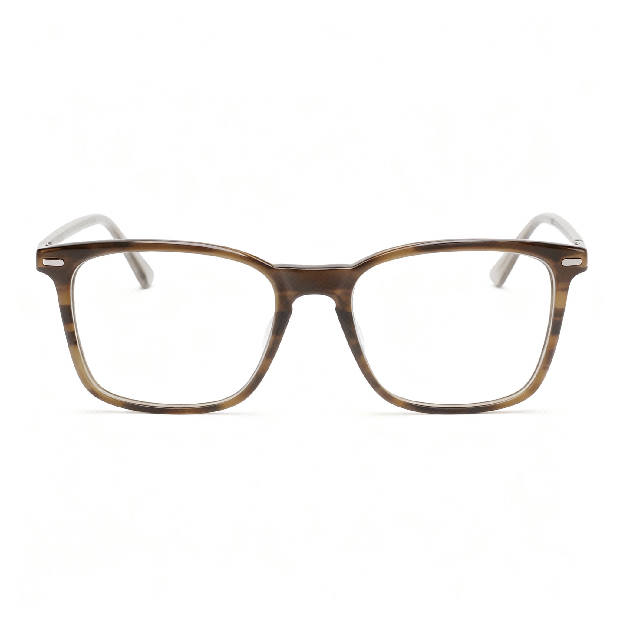 Calvin Klein CK22541 Women's Acetate Sunglasses with Striped Olive Frame and Lenses, Size 55mm