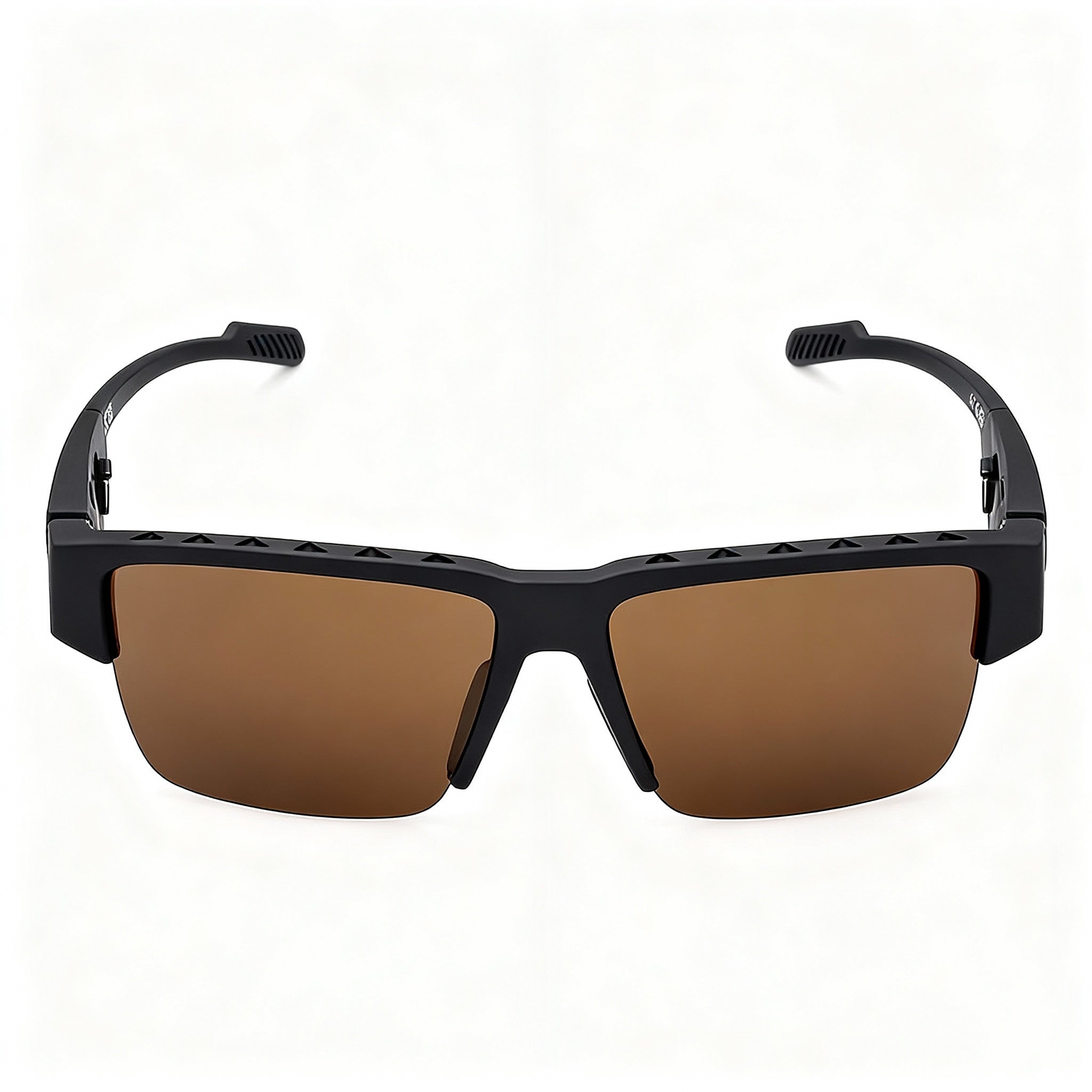 adidas Sp0070 Men's Injected Black Frame UV Brown Polarized Sunglasses 68-9-130