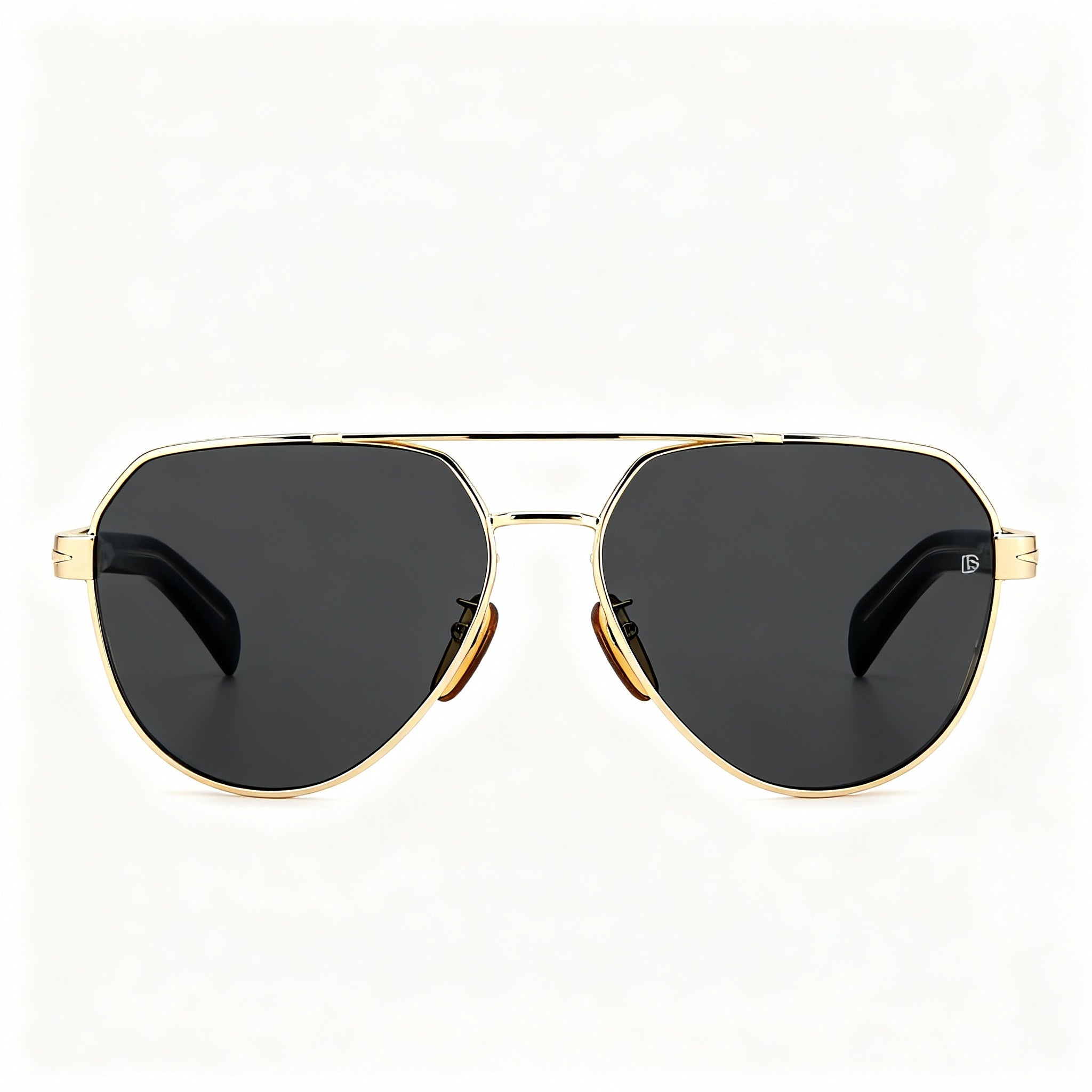 David Beckham Modern Db 1121/g/s Women's Metal Frame Polycarbonate Lens Gold Black Sunglasses 61mm