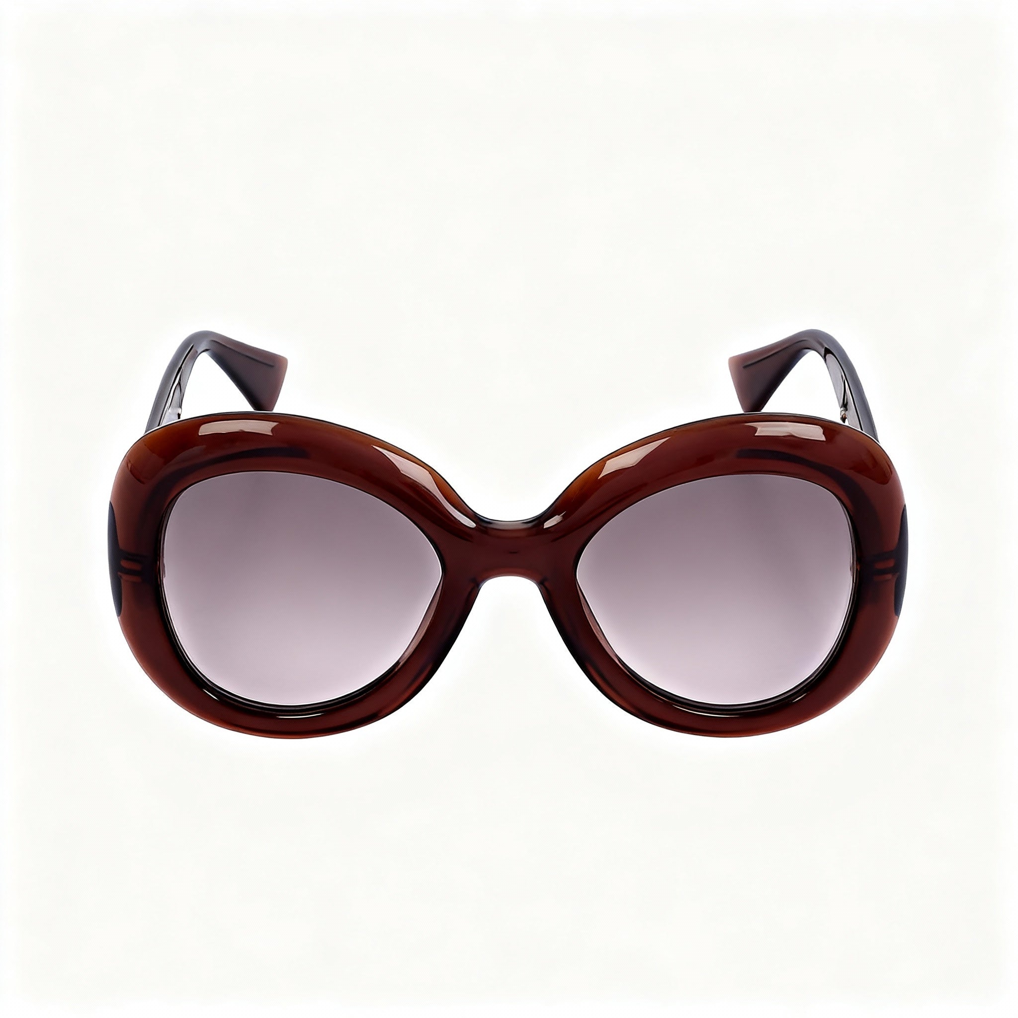 Moschino Women's Wayfarers Brown Frame Brown Shaded Lens Injected Propionate UV Protection Sunglasses 54-22-140