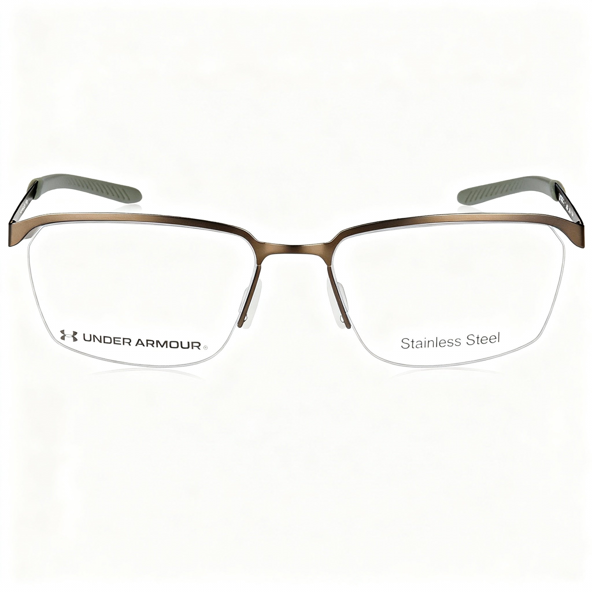 Under Armour Casual Men's Eyewear, Grey Brown Alloy Steel Frame, Non-polarised Polycarbonate Lenses, 56-17-140