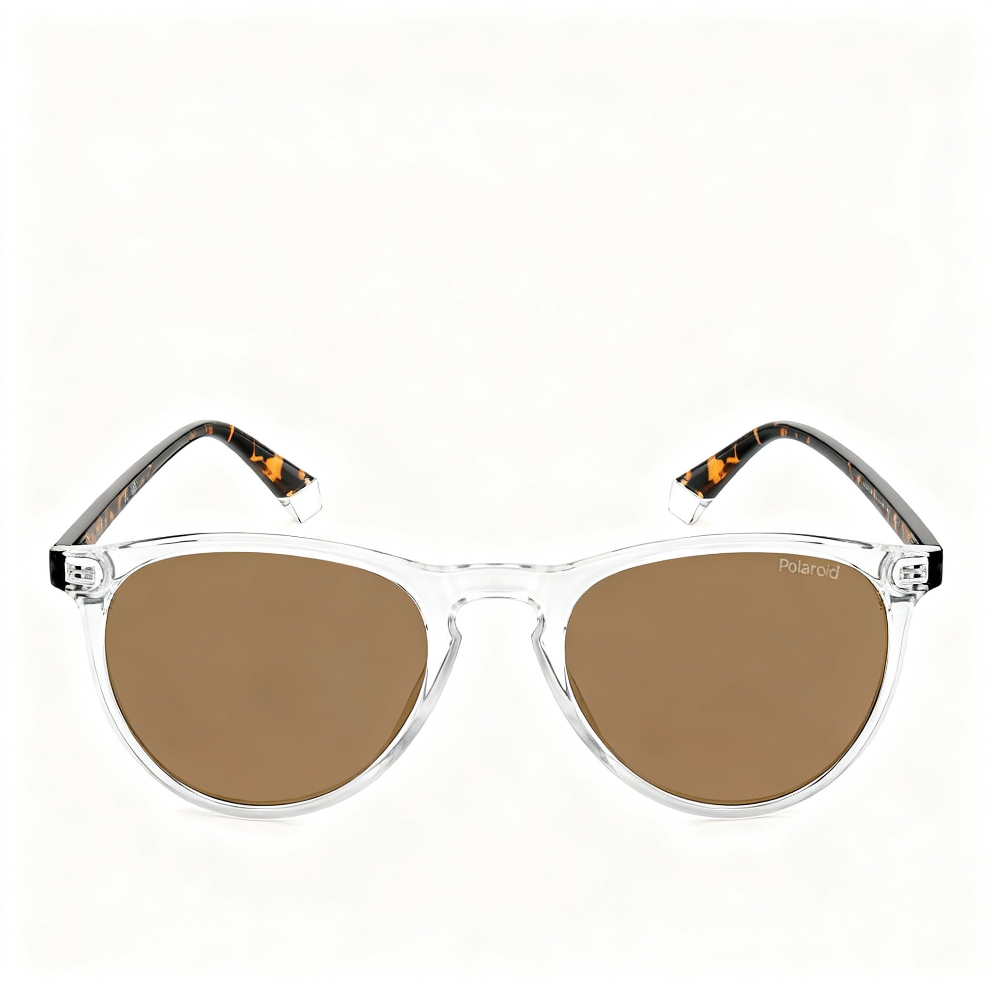 Polaroid Essential Women's Oval Polarized Polycarbonate Frame Tri Acetate Cellulose Lens Sunglasses Crystal Gold Bronze 54mm