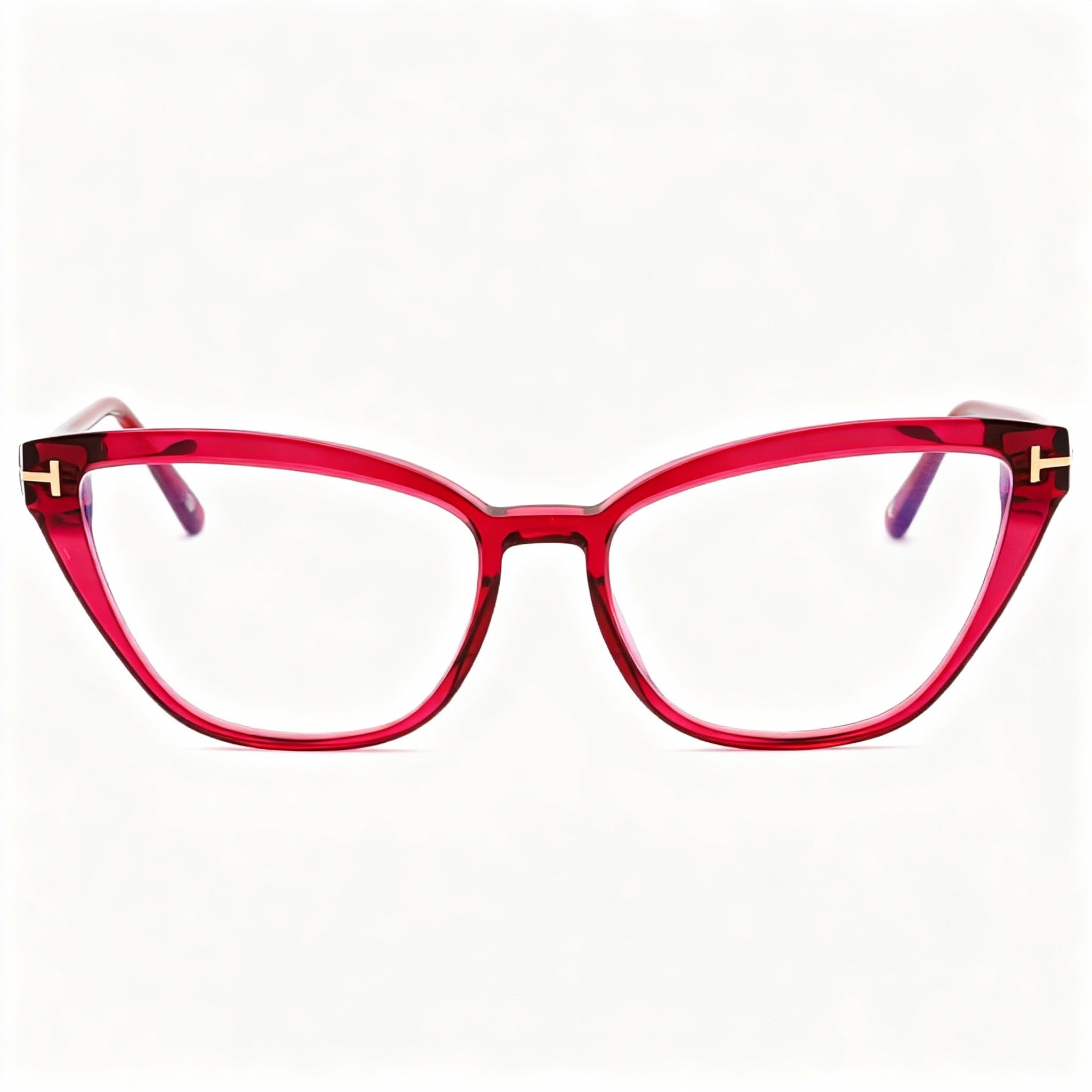 Tom Ford Men's Ft5825-b Eyeglasses, Shiny Fuchsia Plastic Frame, Polarized Lenses 55-16-140mm
