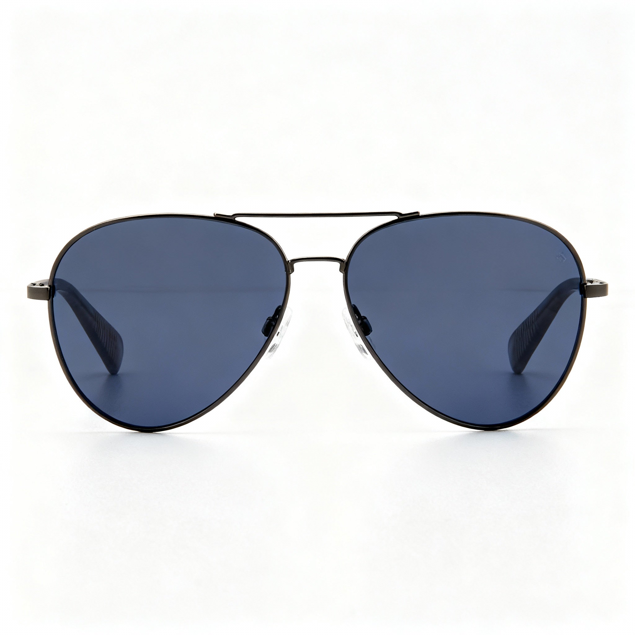 rag & bone Aviators Unisex Dark Ruthenium Grey Stainless Steel Non-Polarized UV Protection 59-13-145