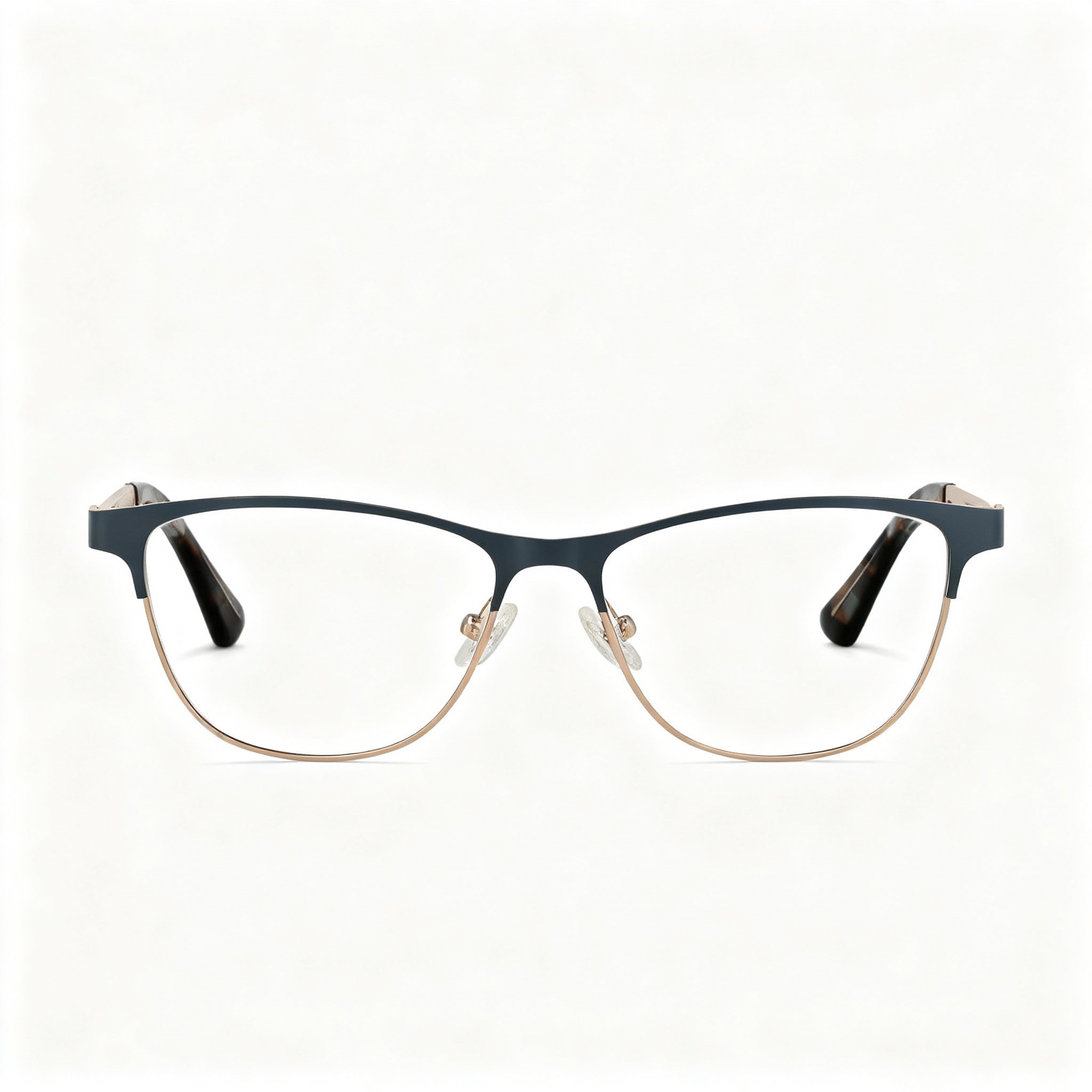 GUESS Gu2883 Women's Matte Blue Plastic Frame Eyewear with Clear Polarized Lenses 49mm