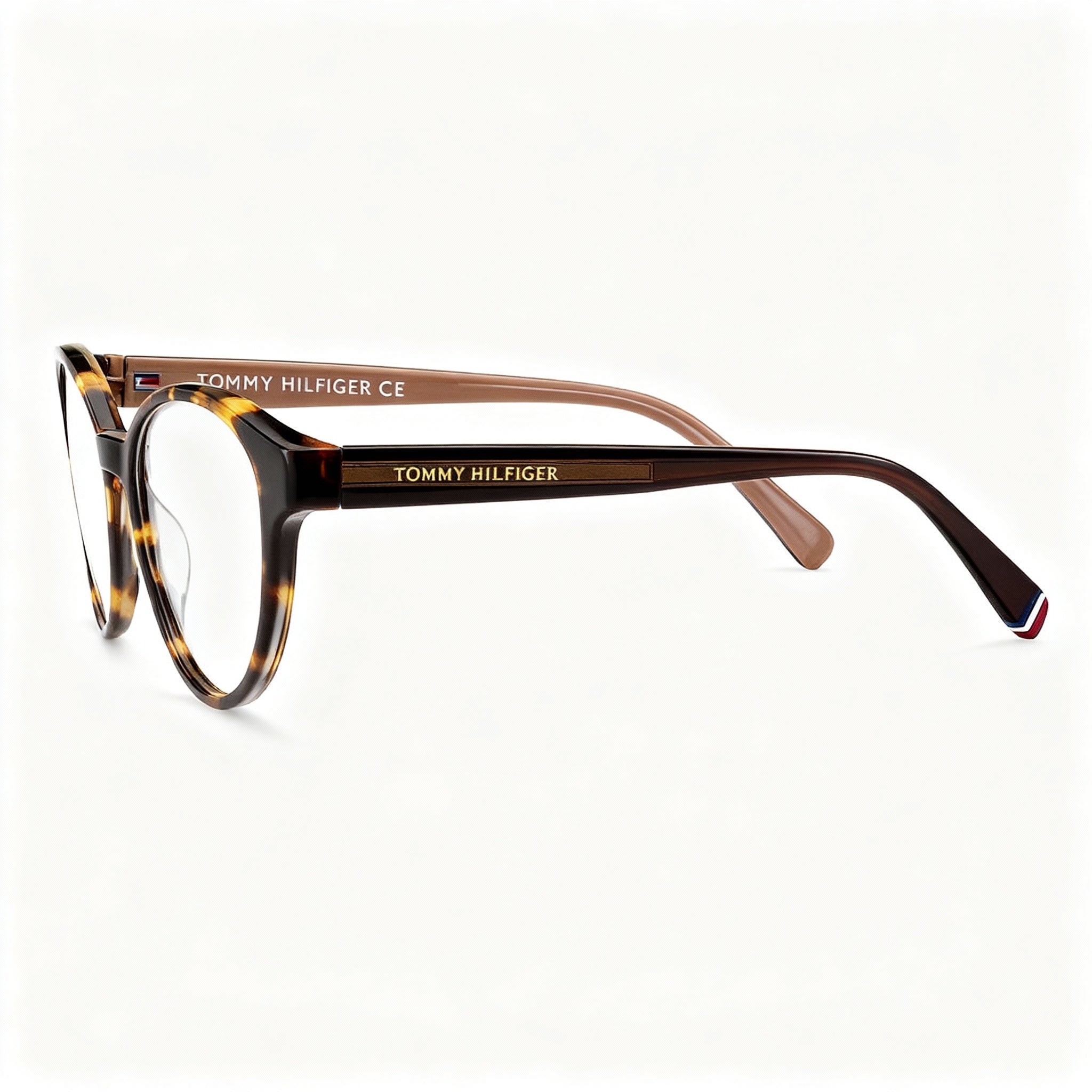 Tommy Hilfiger Casual Women's Havana Acetate Frame with Non Polarized Polycarbonate Lenses Sunglasses 50-17-140