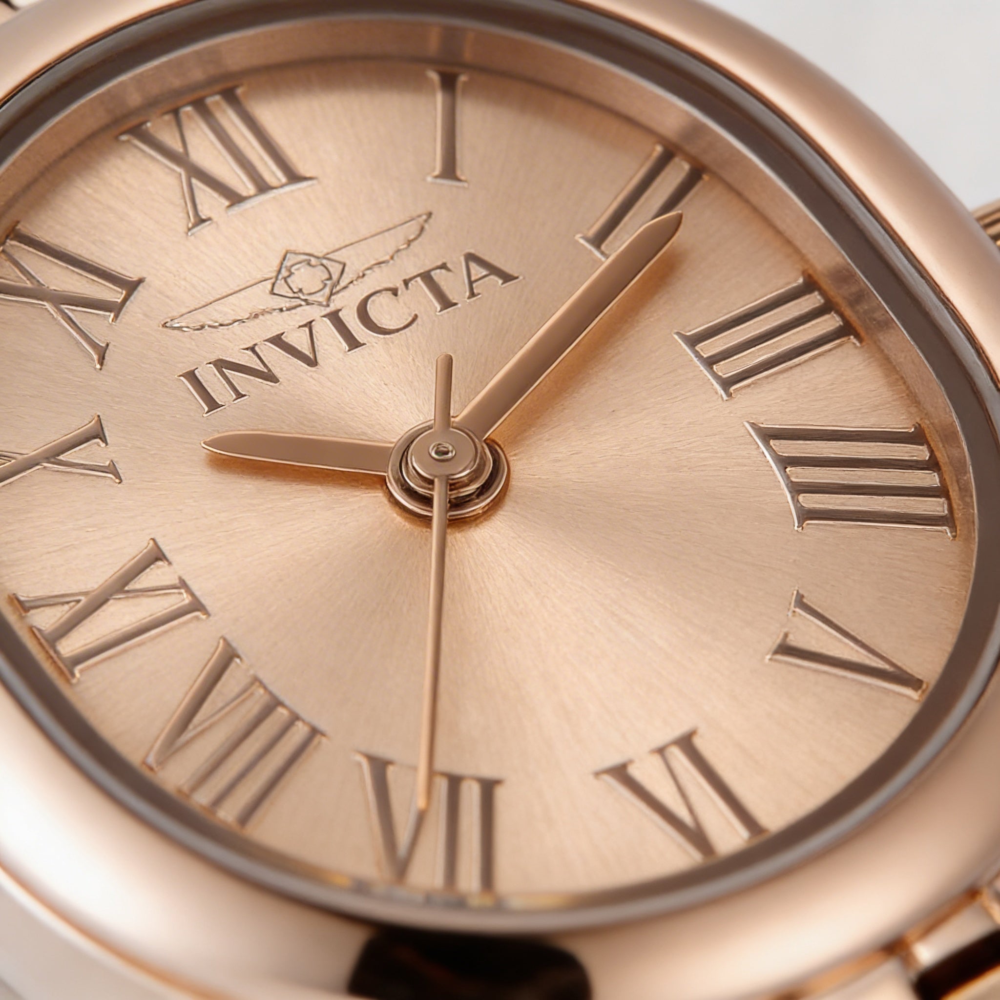 Invicta Angel Collection 48141 Unisex Quartz Stainless Steel Bracelet Watch 20mm Rose Gold Dial