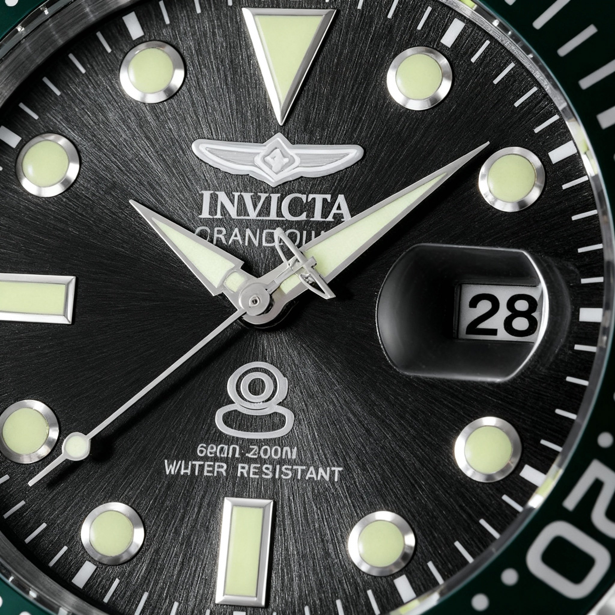 Invicta Pro Diver 48216 Unisex Classic Quartz Watch, Stainless Steel, Gold Dial, 20 Bar WR, Extra Straps, 42mm