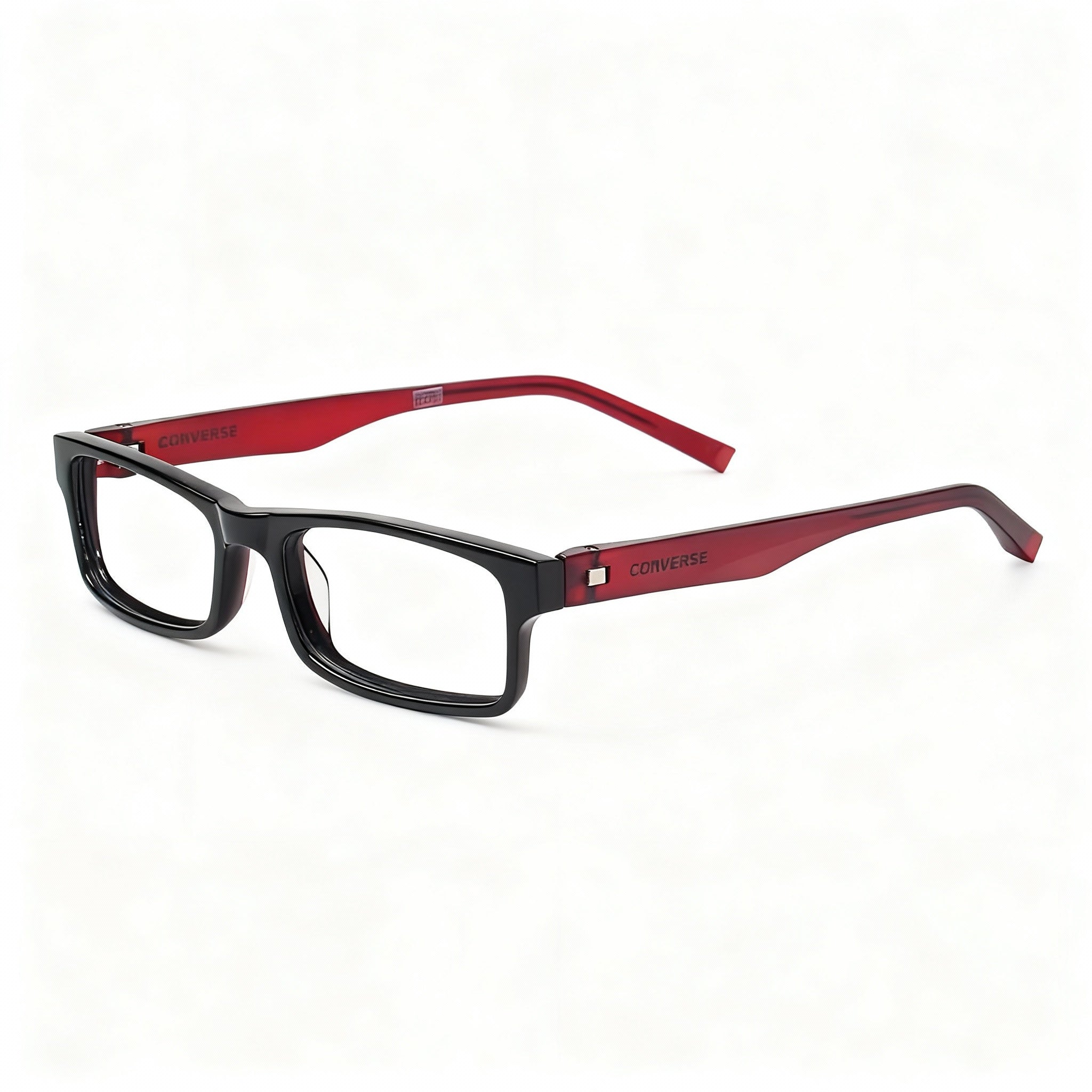 CONVERSE ALL STAR Unisex Rectangle Eyeglasses, Multicoloured Plastic Frame, Non-Polarized, 20-140