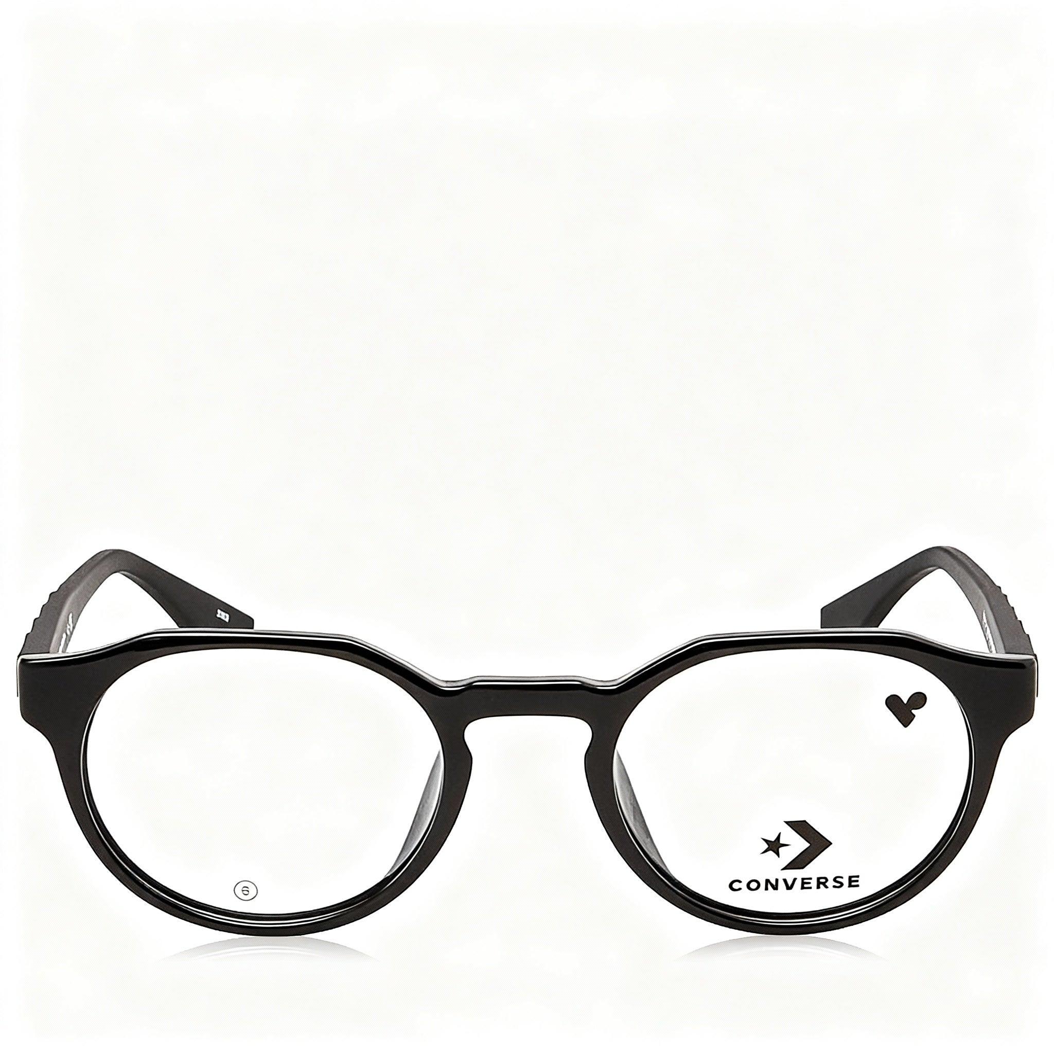 Converse Modern Women's Injected Black Frame, Polycarbonate Black Non-polarised Lenses, 49mm Sunglasses