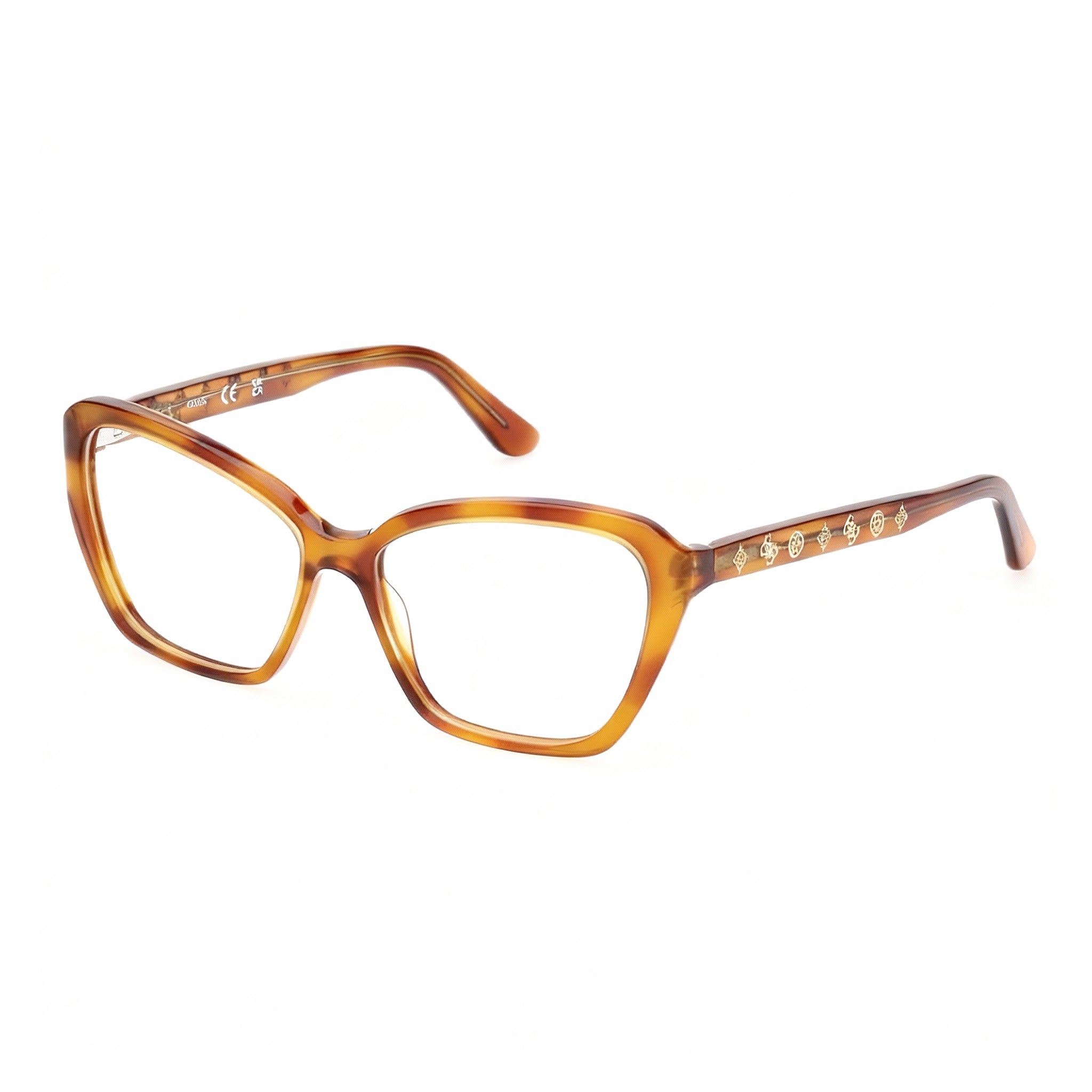 GUESS GU50115 Women's Eyeglasses Blonde Havana Multicoloured Compound Lenses 14mm Bridge 140mm Temples