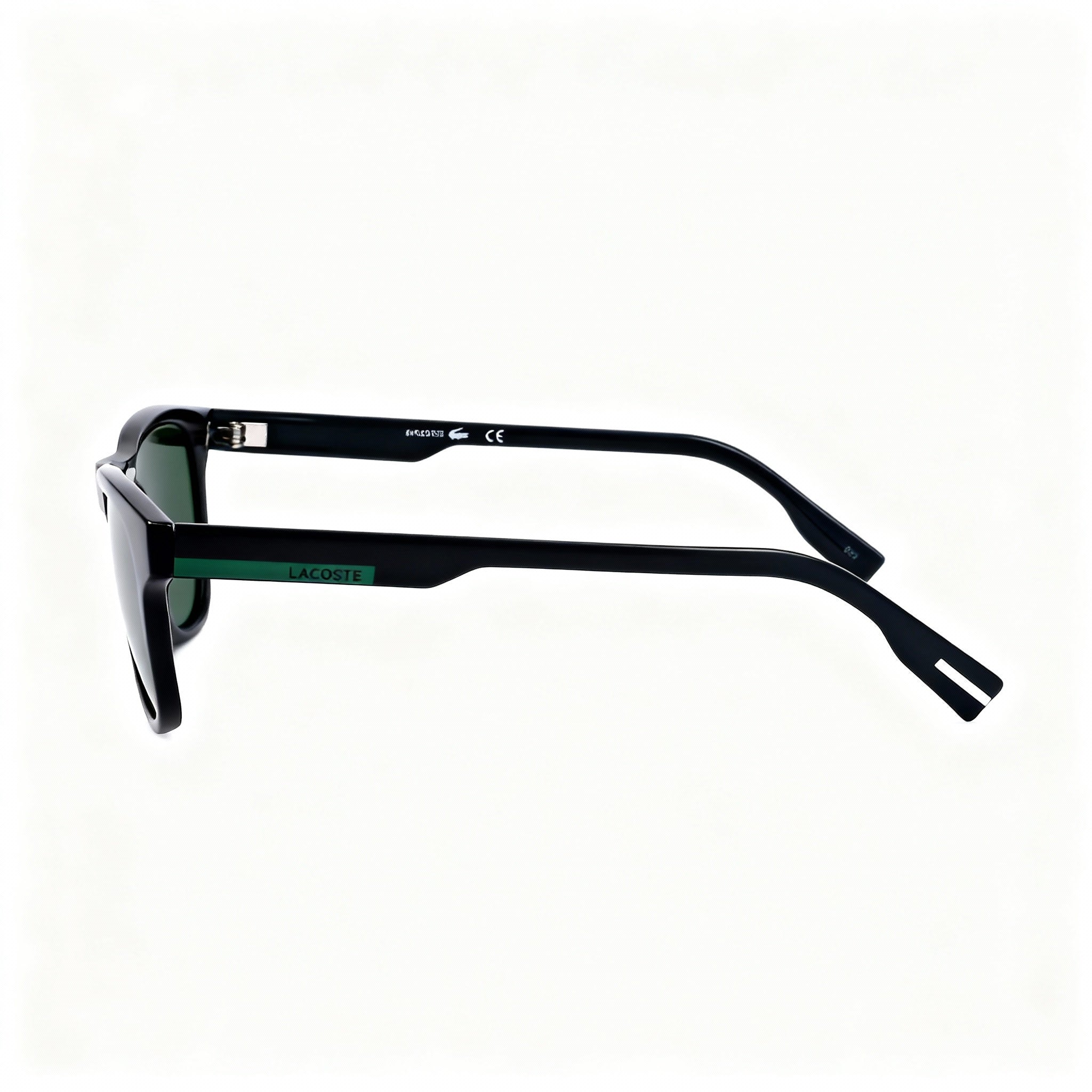 Lacoste Classic Unisex Black Acetate Green Polycarbonate Non-Polarized UV Sunglasses 54mm