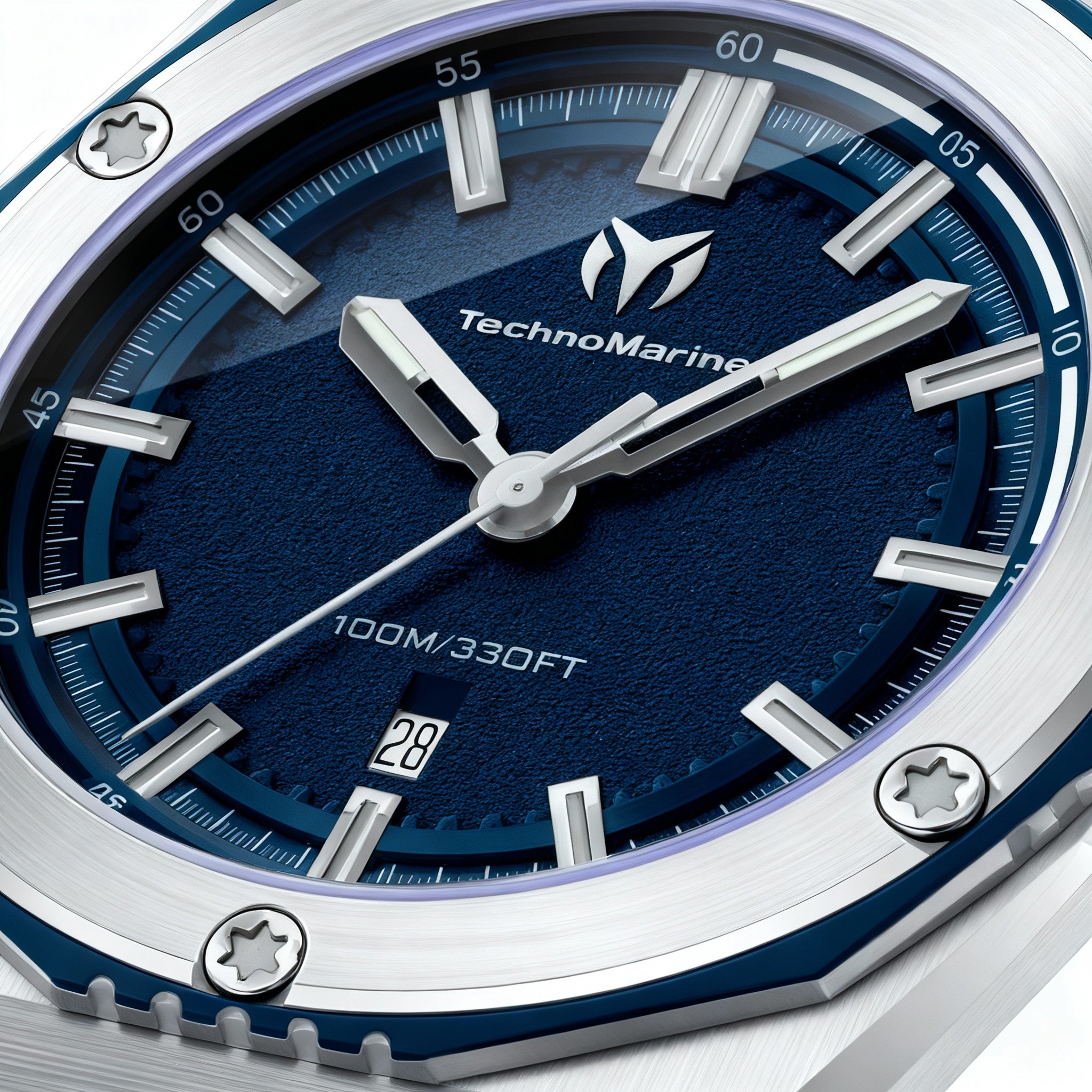 TechnoMarine CORAL - Legacy TM-416090 Men's Quartz Stainless Steel Blue Dial 45mm Watch