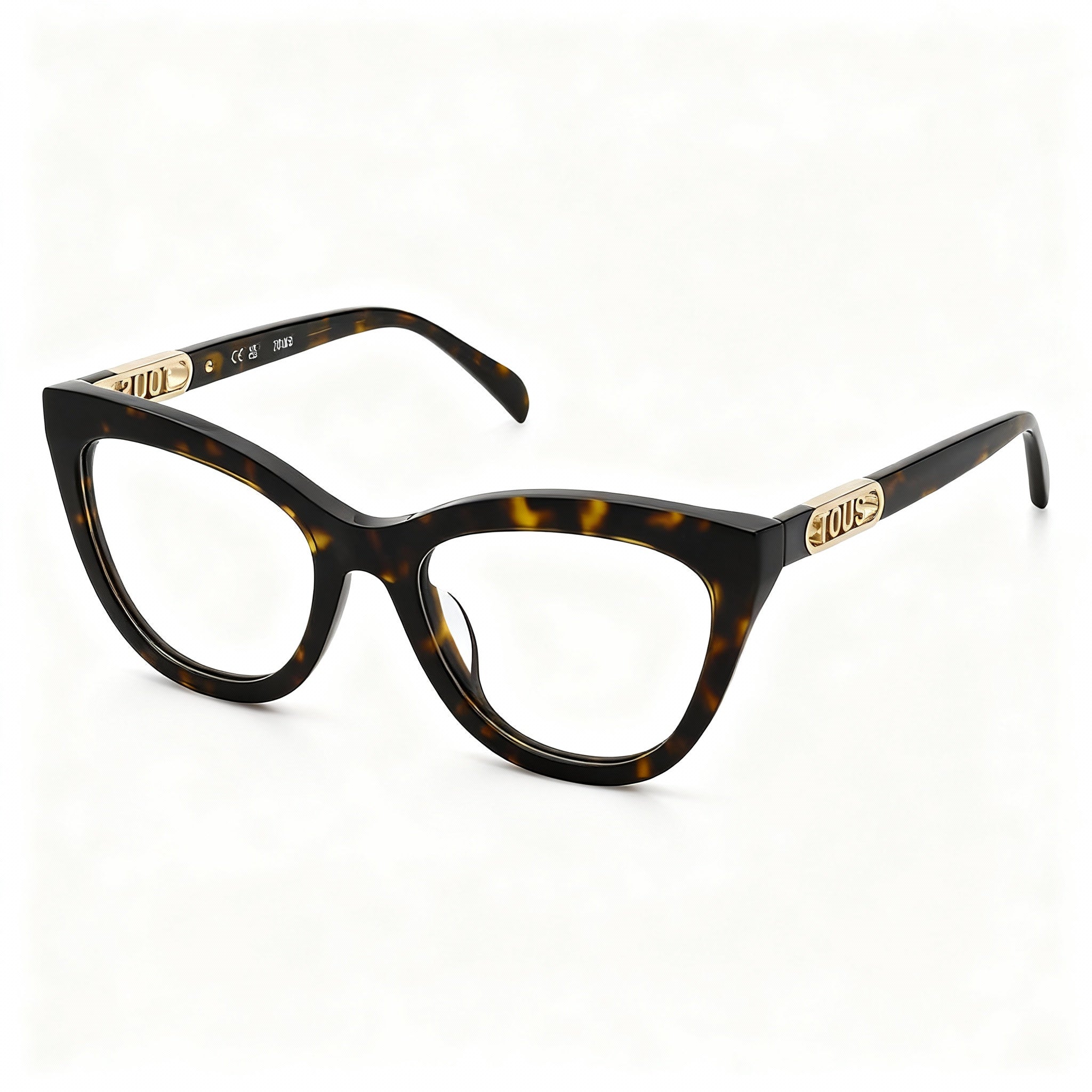 TOUS Casual. Women's Acetate Eyeglasses, Shiny Copper Gold Frame, Non Polarized (53-140-19)