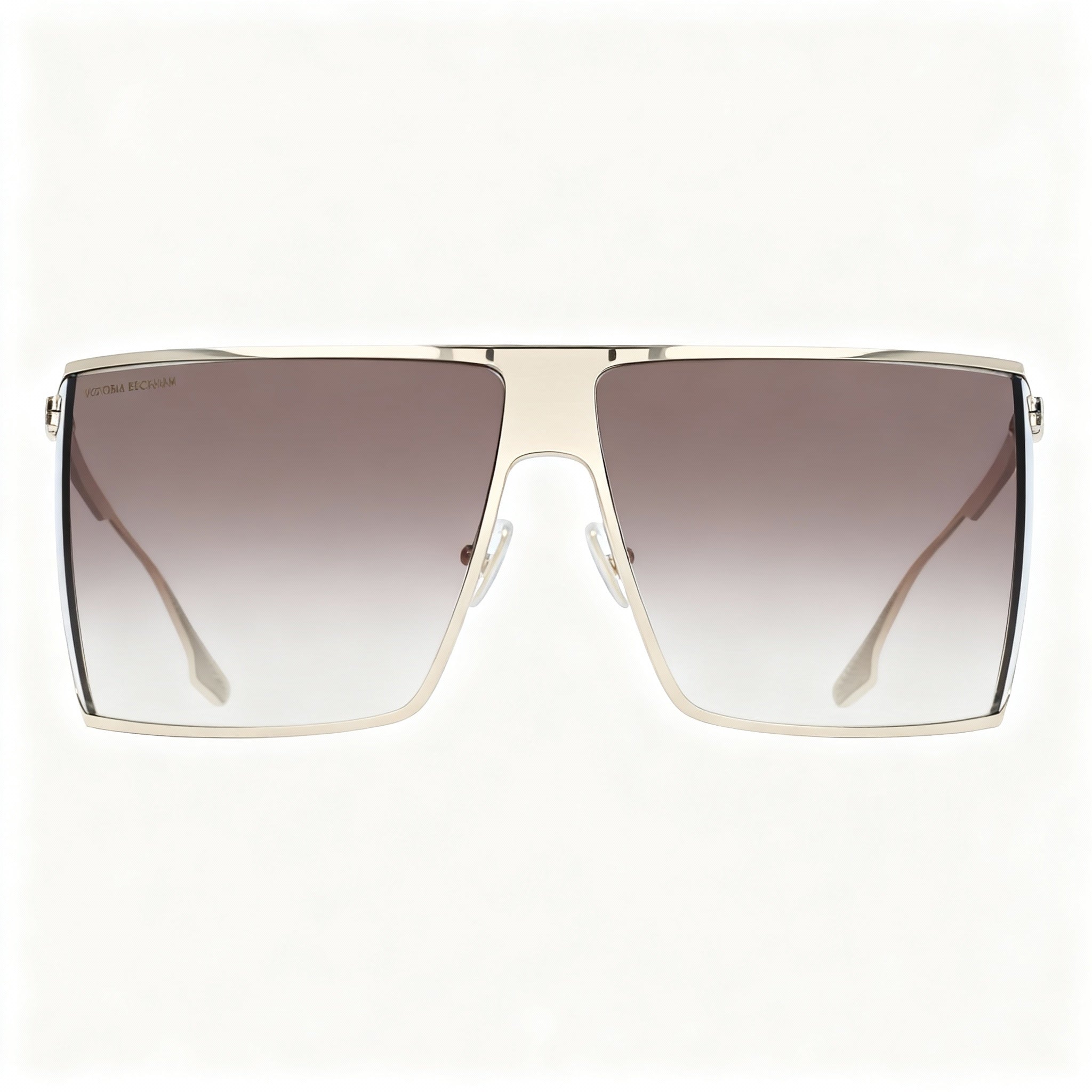 Victoria Beckham Vb249s Women's Metal Sunglasses, Gold Frame, Gradient Brown Lenses, 65-12-130