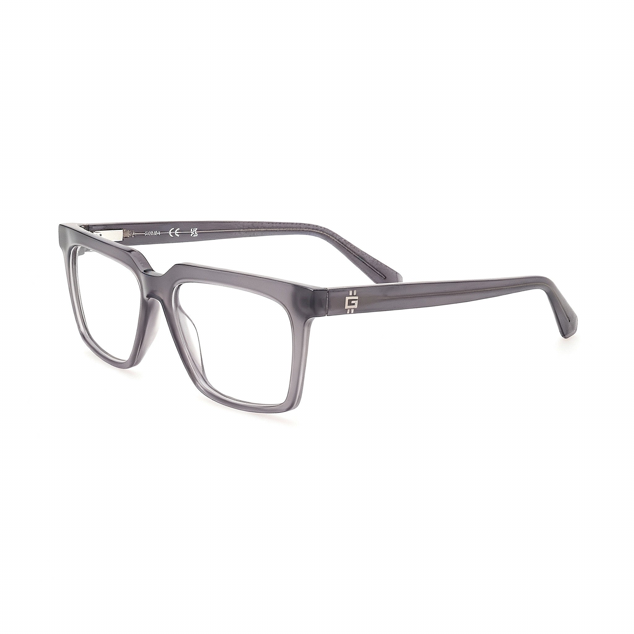 Marcolin GU50133 Women's Full-Rim Shiny Grey Plastic Eyeglasses, Made in Italy, Size 54-15-145