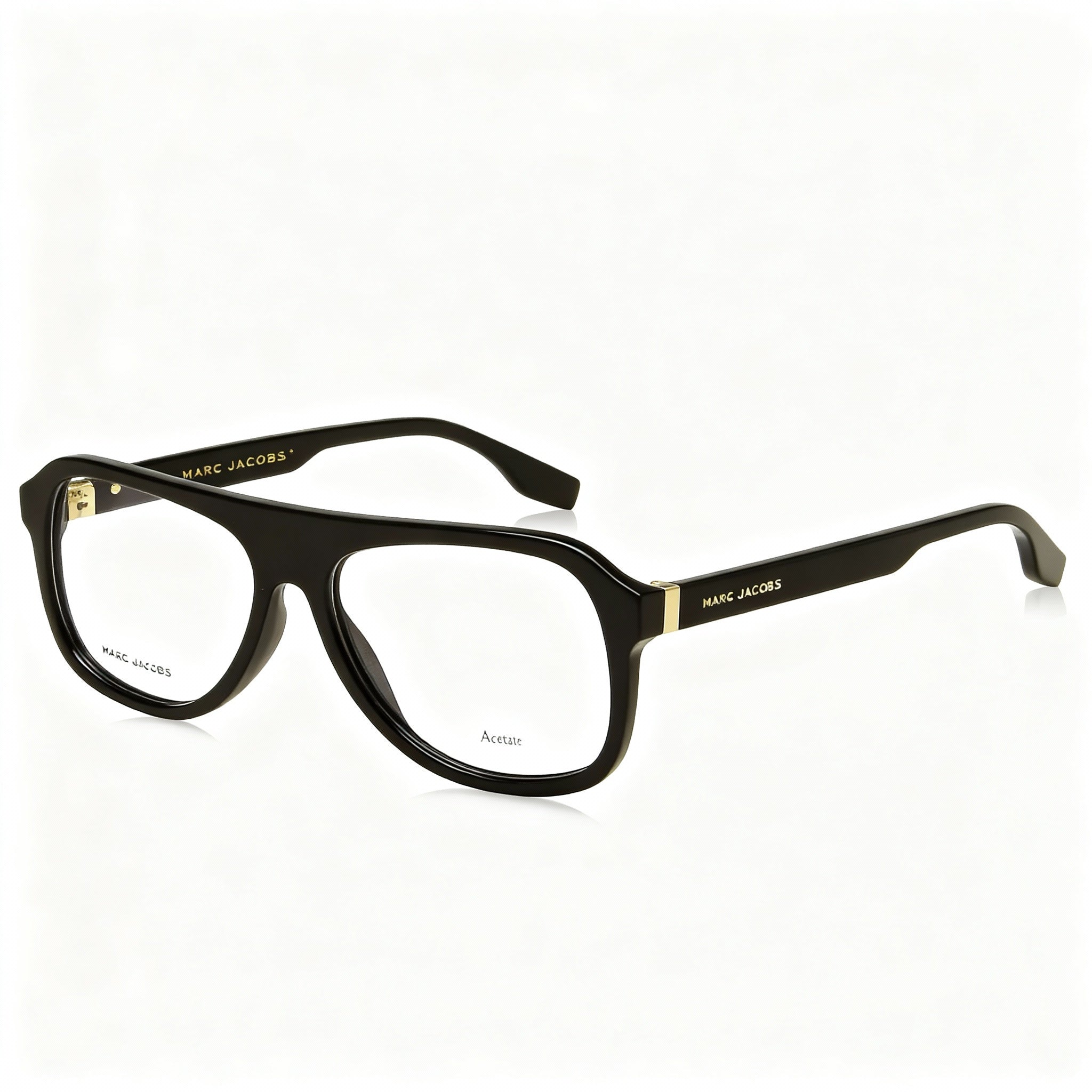 Marc Jacobs Marc 641 Unisex Black Acetate Frame Eyewear with Havana Non-Polarized Lenses 57mm