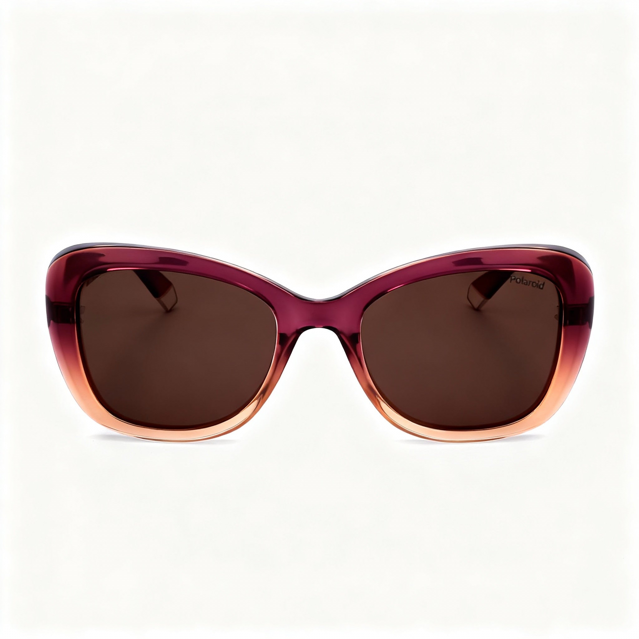 Polaroid PLD 4132/S/X Women's Butterfly Non-Polarized Sunglasses, Violet Beige Plastic Frame 53mm