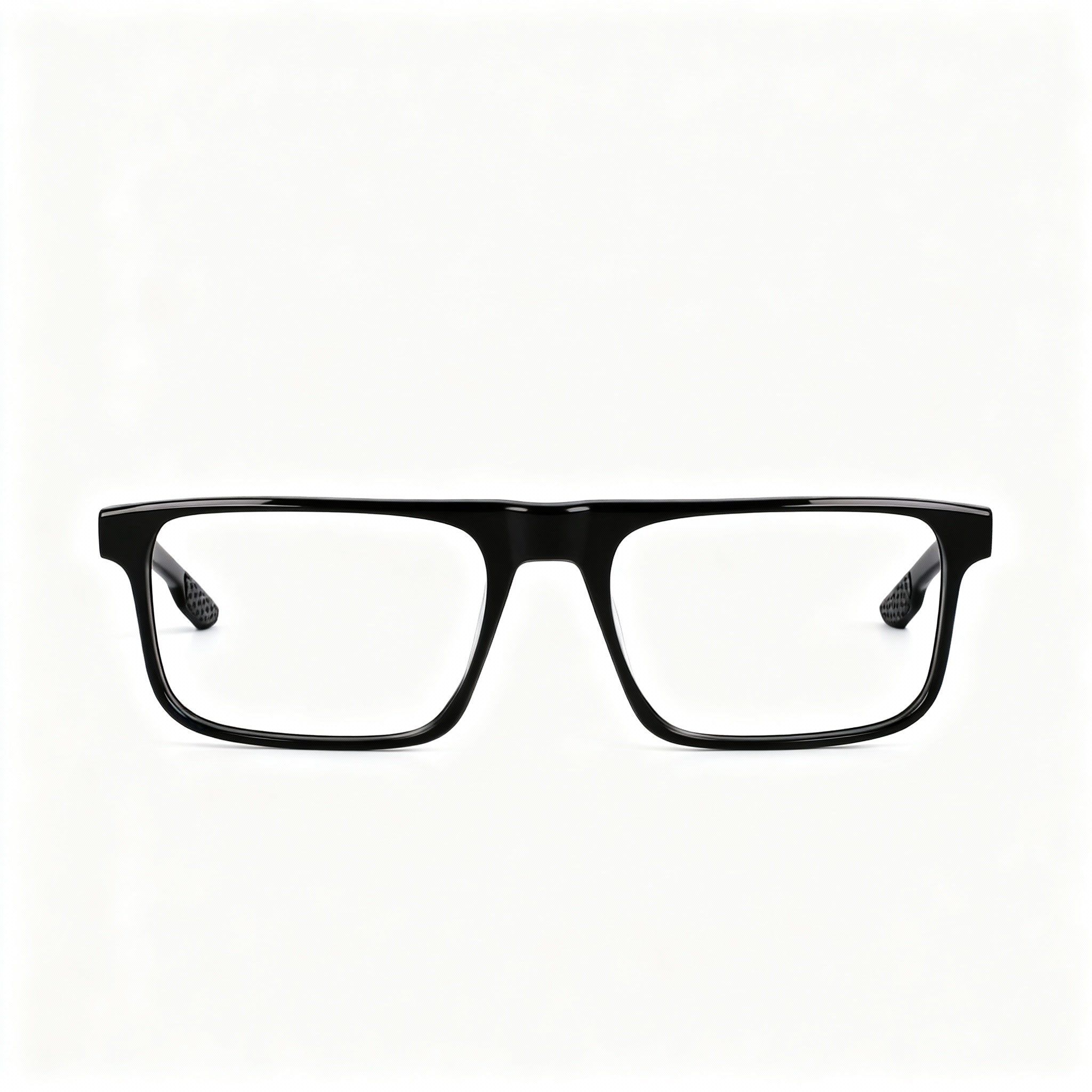 Nike 7161 Unisex Modern Style Plastic Full-Rim Square Eyeglasses Black Lens 54mm Bridge 18mm Temple 145mm