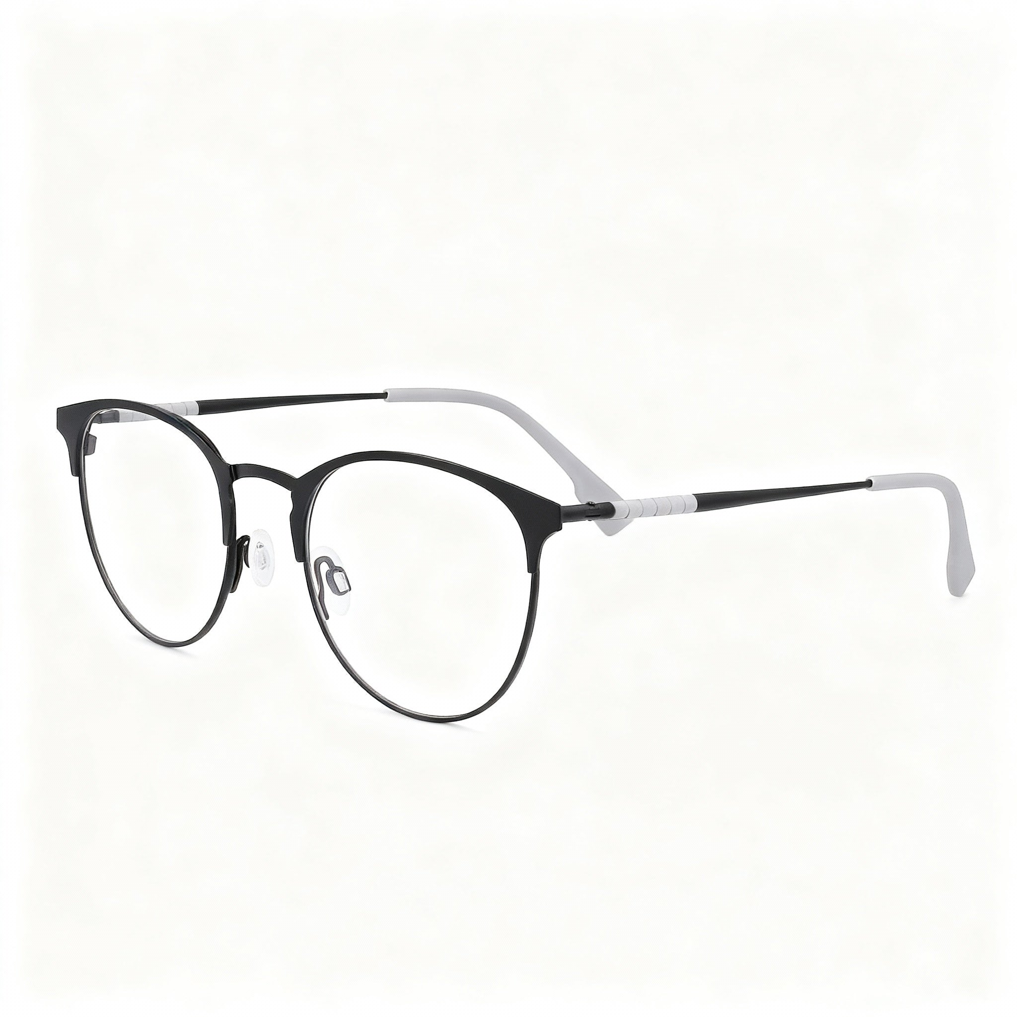 Flexon 600 Men's Full Rim Rectangle Flexible Metal Eyeglass Frames Matte Black 54-18-145mm