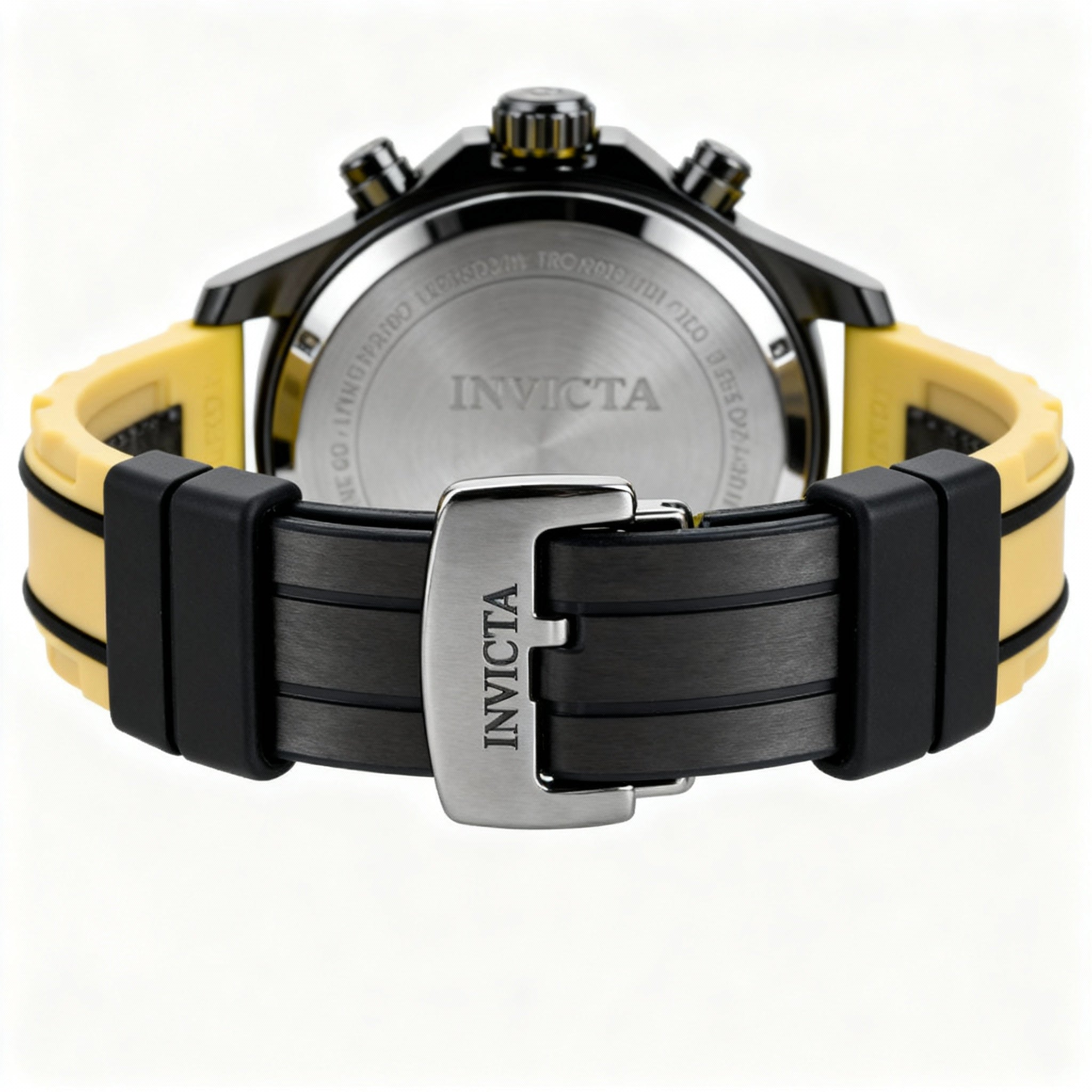 Invicta Speedway 49053 Men's Quartz Water Resistant 10 ATM Watch 48mm Silver Dial Silicone Strap