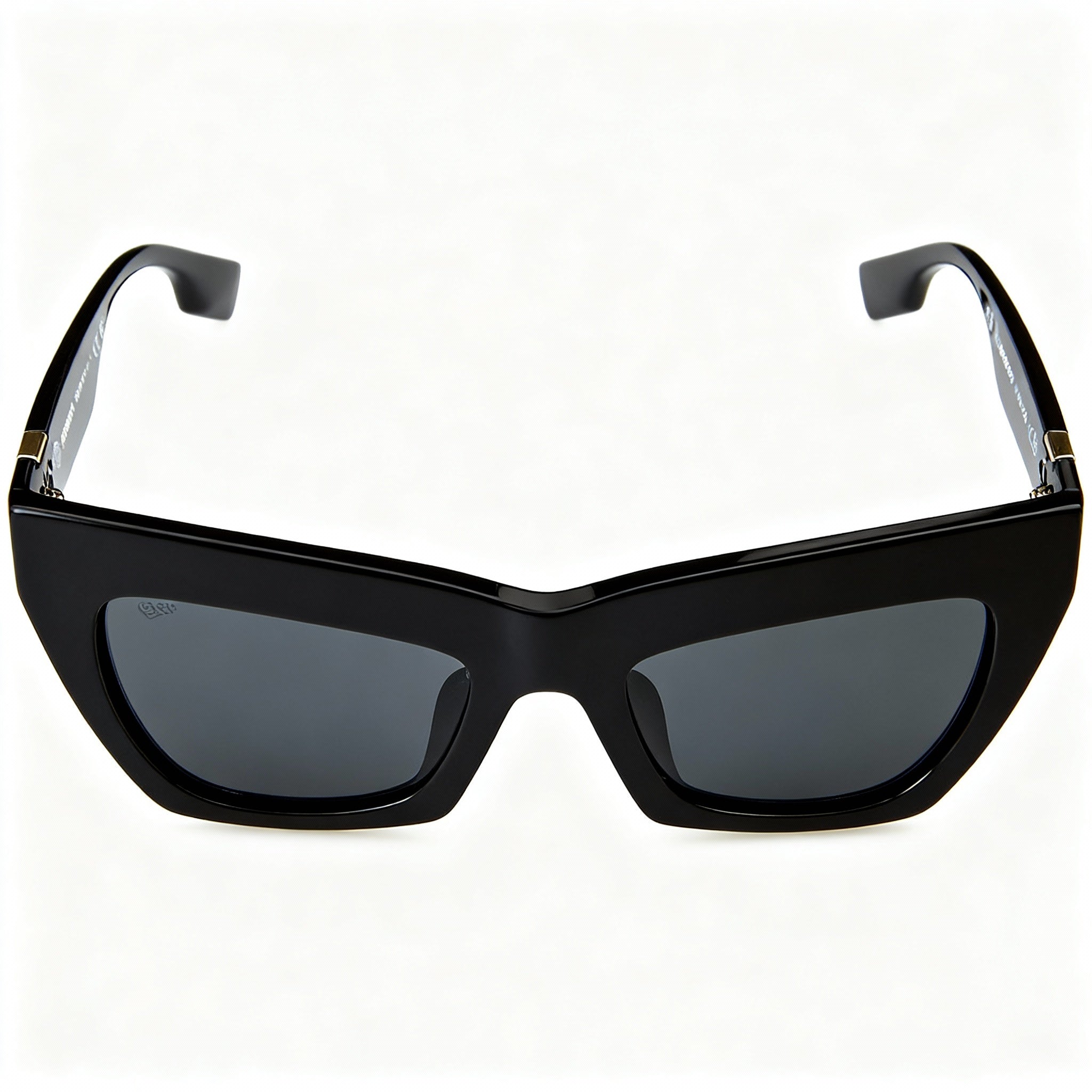 BURBERRY BE 4405F Men's Contemporary Lightweight Titanium Black Dark Grey Frame Grey UV Non-Polarized Lenses 51mm