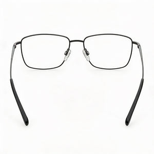 Pierre Cardin P.C. 6868 Rectangle Eyeglasses Unisex — side view, Silver Titanium temples