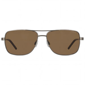 Polaroid 2042/S Aviator Sunglasses Unisex — front view, Metal frame