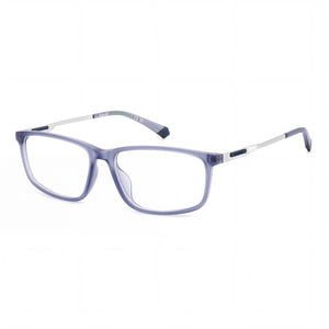 Polaroid Blue Rectangle Sunglasses for Men, Clear lens
