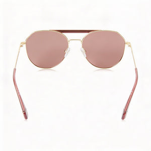 Polaroid Casual Aviator Sunglasses Unisex — front view, Stainless Steel frame