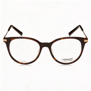 Polaroid Oval Eyeglasses for Women — front view, Plastic frame