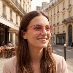Polaroid Pink Eyeglasses Unisex — outdoor wear, Injected frame