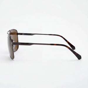Polaroid Pld 2136/G/S/X Rectangle Sunglasses Unisex — side view, Non-Polarized Dark Ruthenium lens